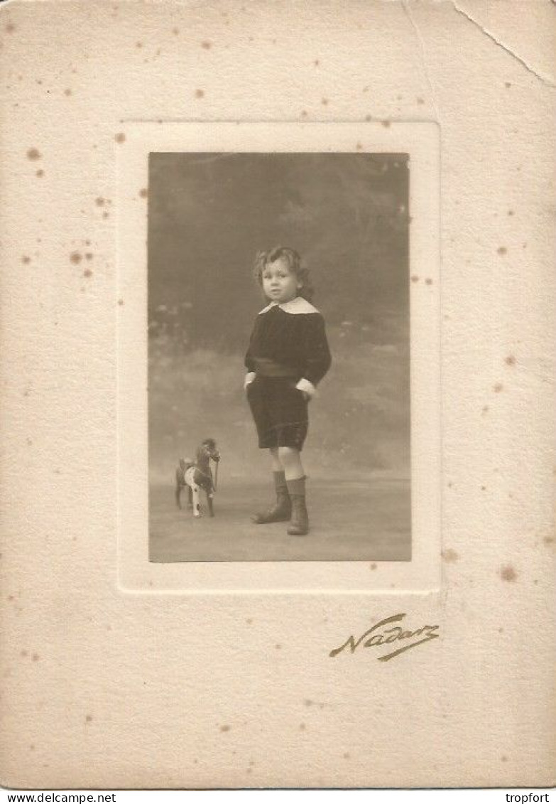 Photo Originale   Originale   ENFANT AVEC JOUET CHEVAL - Other & Unclassified