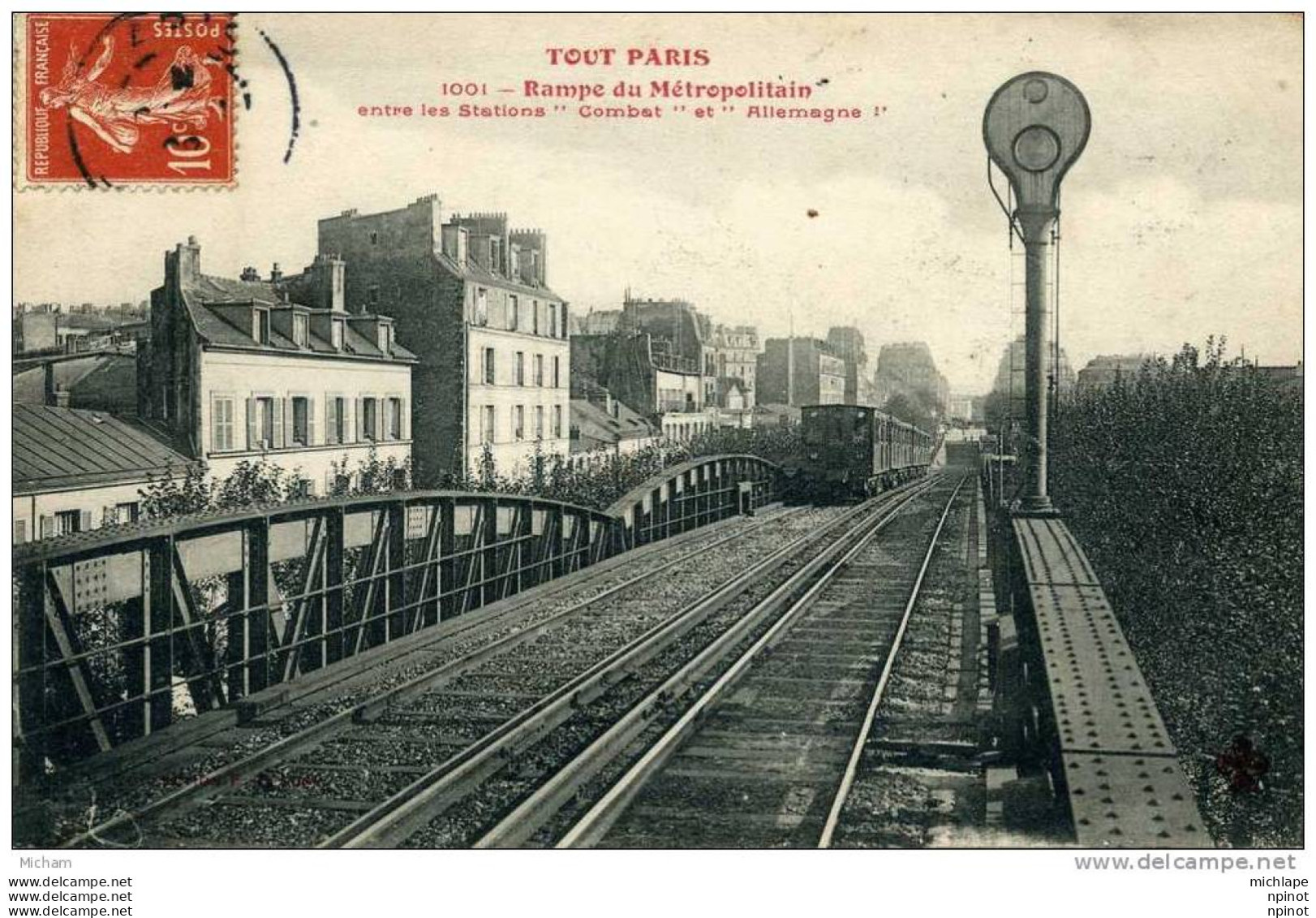 CPA 75 PARIS  SERIE  TOUT PARIS  RAMPE DU METRO  ANIMATION  TRAIN PARFAIT ETAT - Stations, Underground