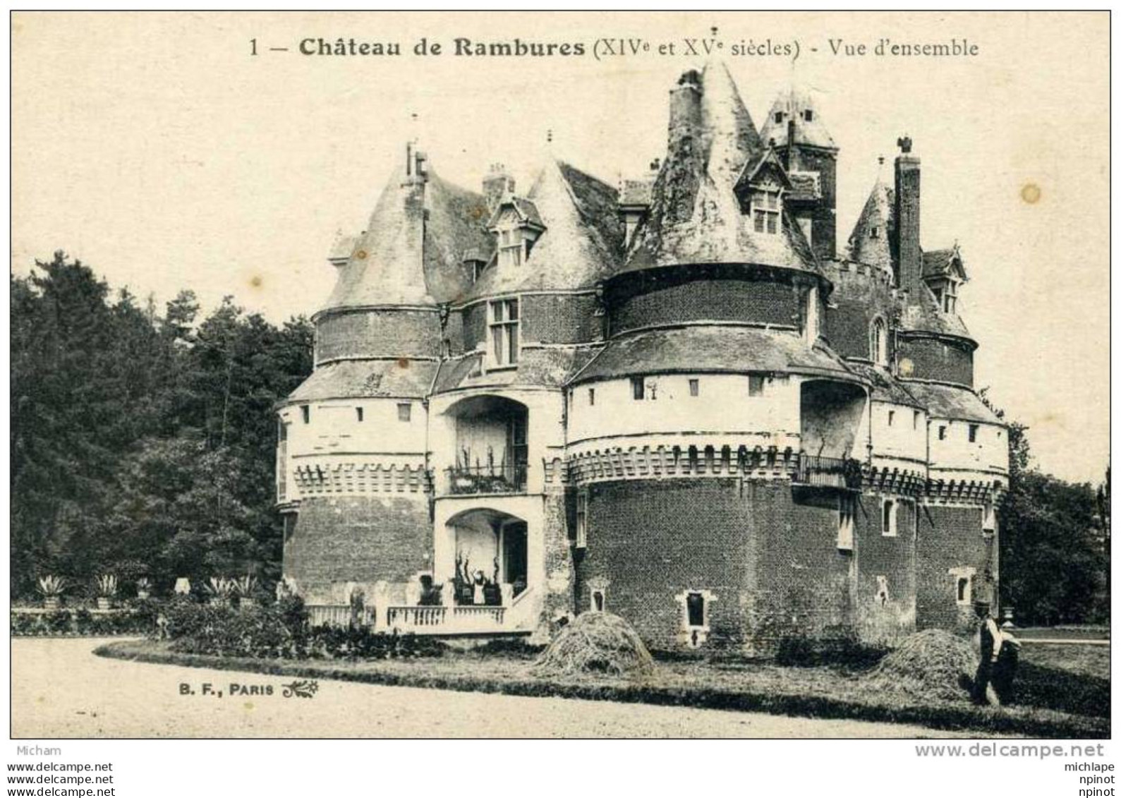 CPA   80  CHATEAU DE RAMBURES  VUE  D'ENSEMBLE   PARFAIT ETAT - Other & Unclassified