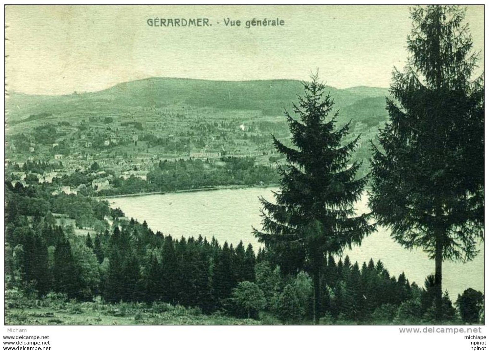 CPA 88 GERARDMER   VUE GENERALE  PARFAIT ETAT - Gerardmer