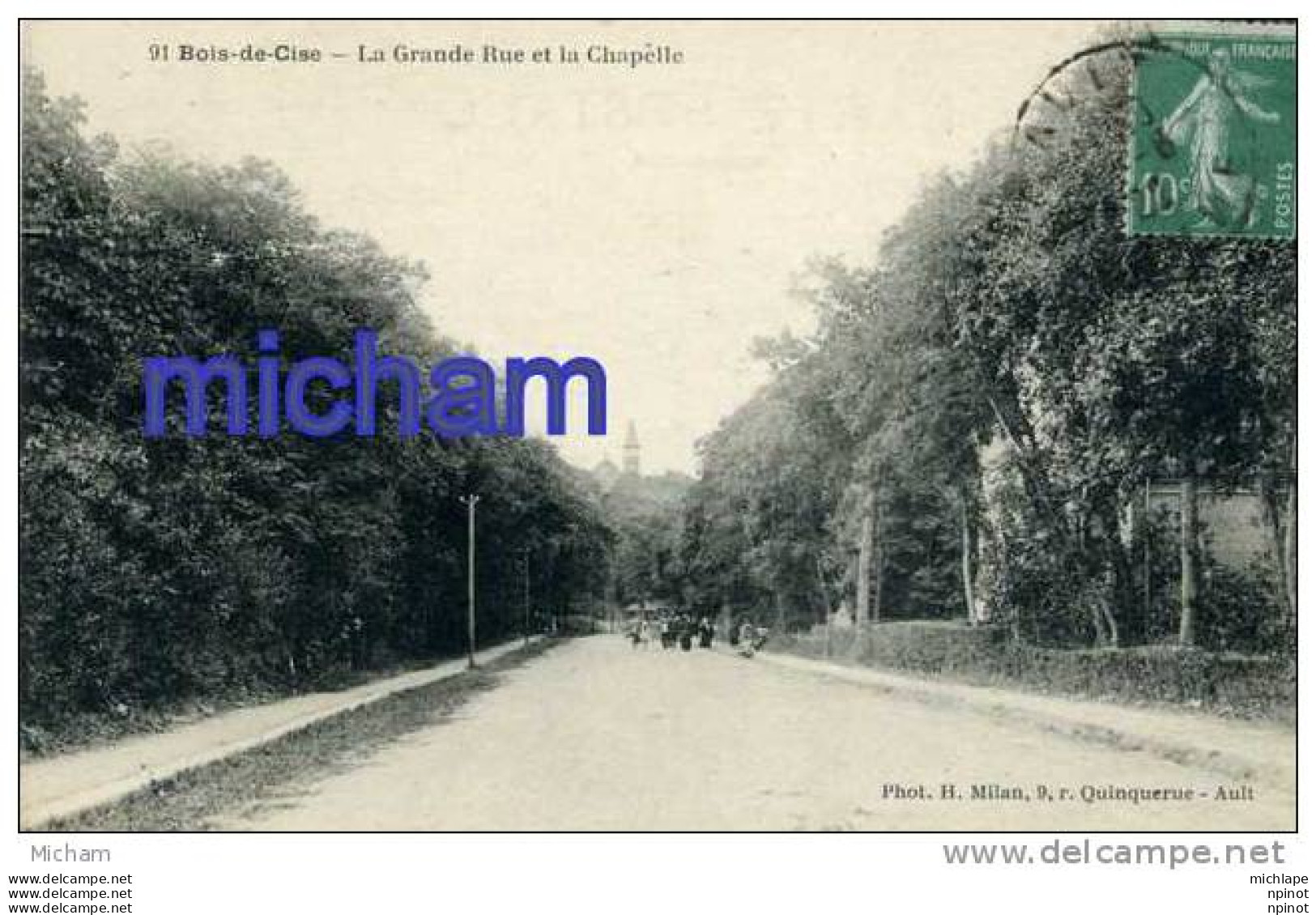 CPA 80  BOIS DE CISE GRANDE RUE ET CHAPELLE   TB ETAT - Bois-de-Cise