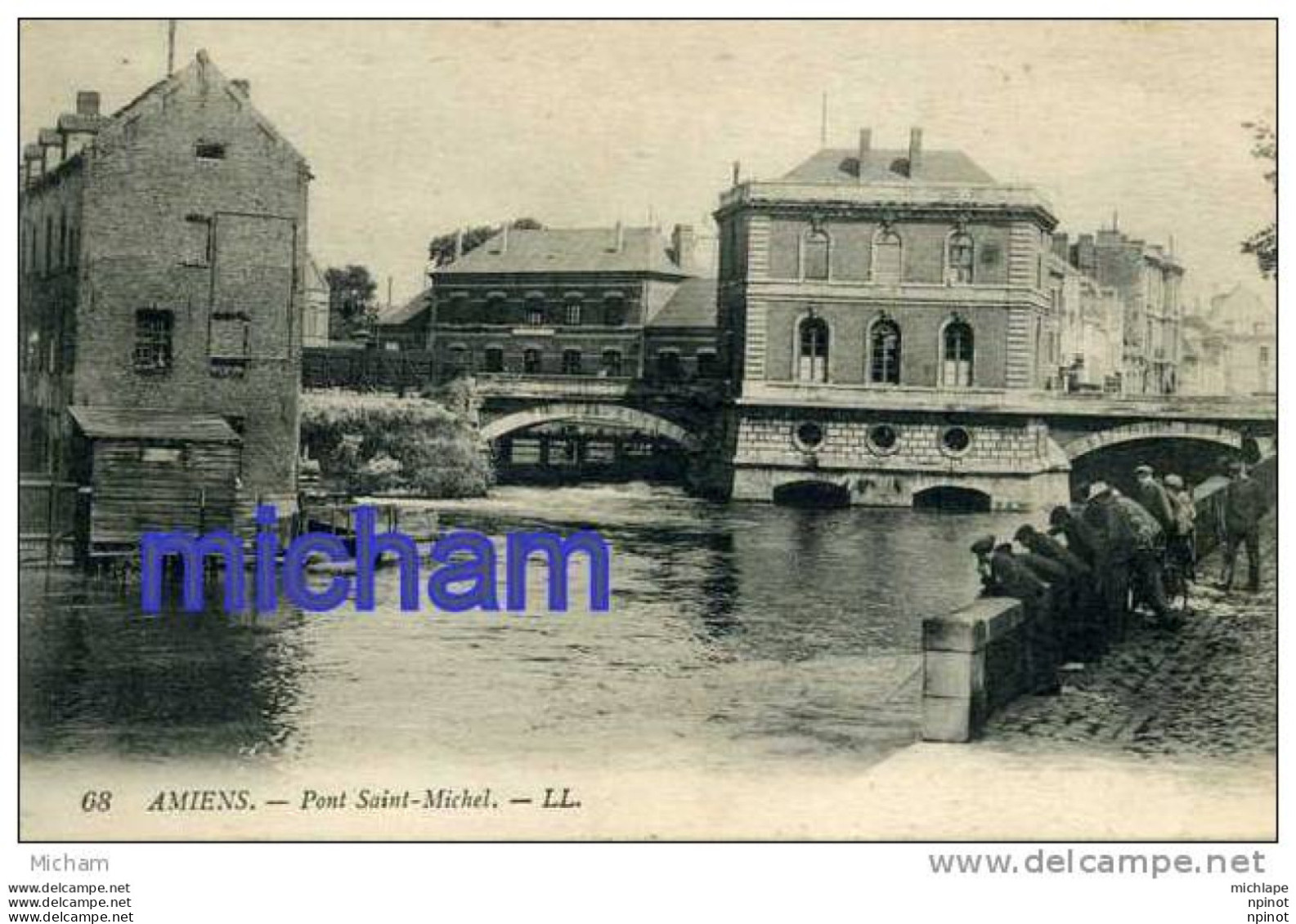 CPA 80   AMIENS  PONT ST MICHEL  TB ETAT - Amiens