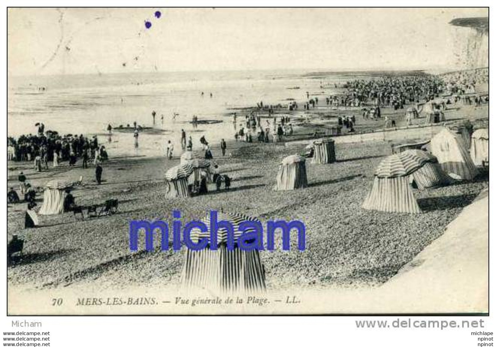 CPA 80  MERS  VUE GENERALE DE   LA PLAGE   TB ETAT - Mers Les Bains