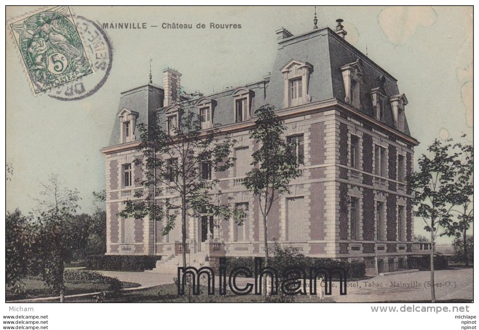 CPA 91  MAINVILLE   CHATEAU DE ROUVRES   TB  ETAT - Autres & Non Classés