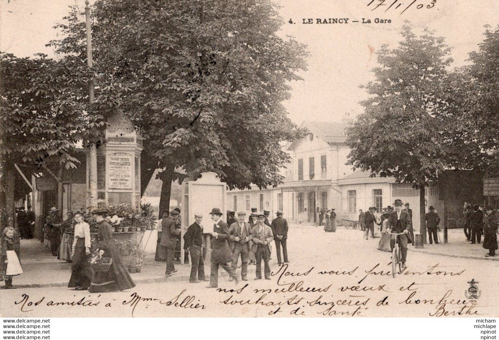 C P A - 93 - LE RAINCY - La Gare - Le Raincy