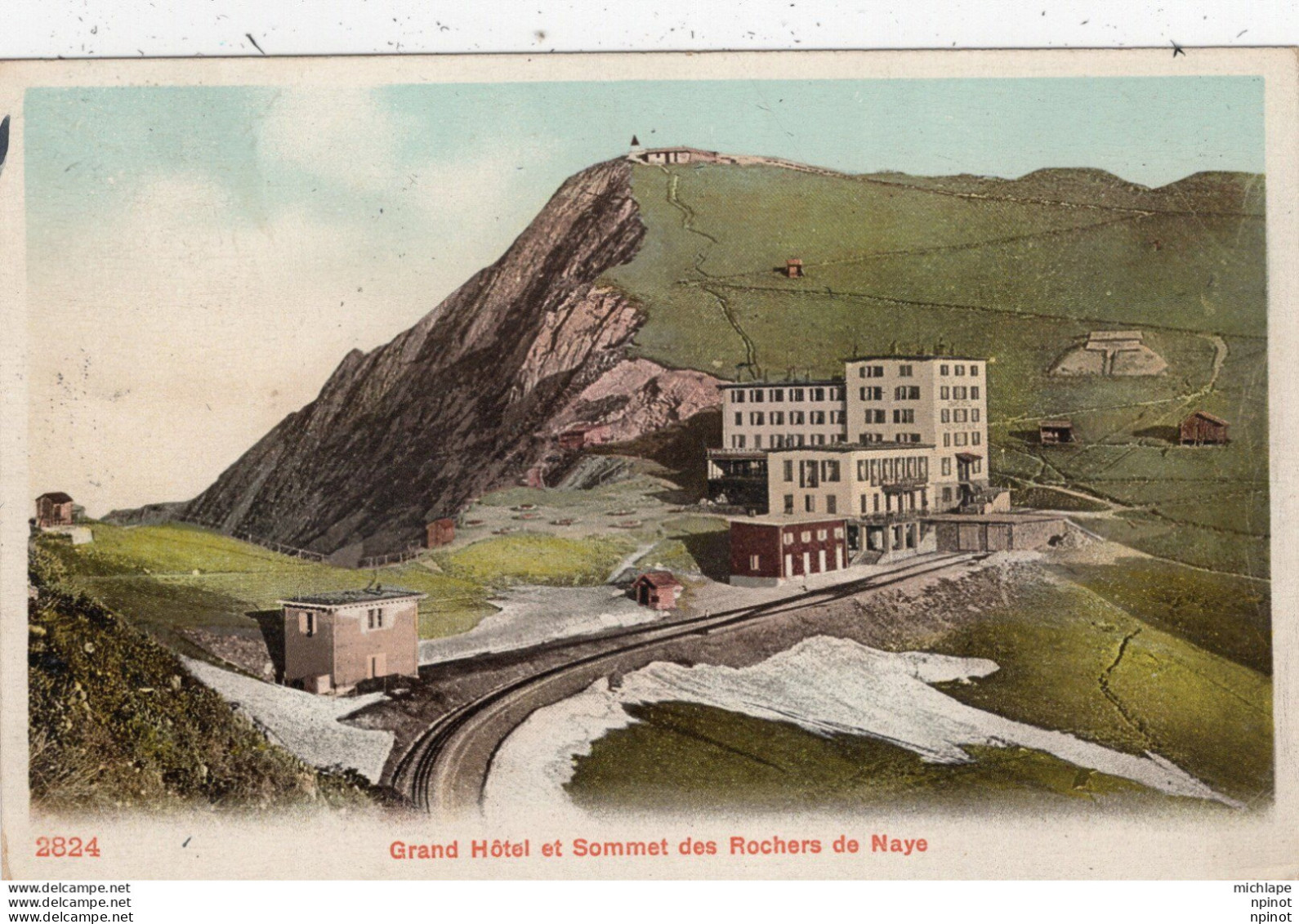 CPA  - SUISSE -  Grand Hotel Et Sommet Des Rochers De  Naye - Roche