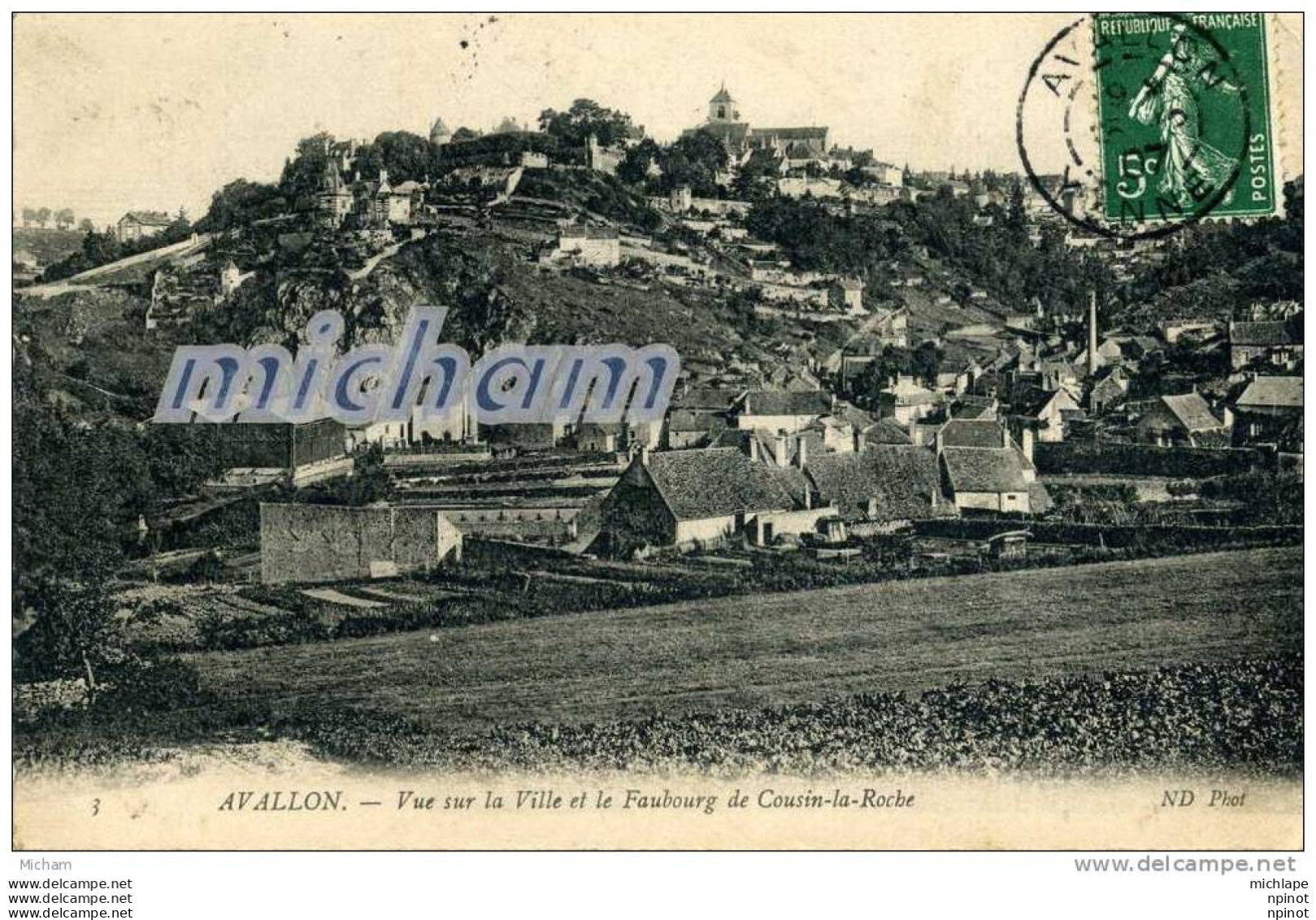 CPA   89   AVALLON FAUBOURG DE COUSIN  LA ROCHE       PARFAIT ETAT - Avallon