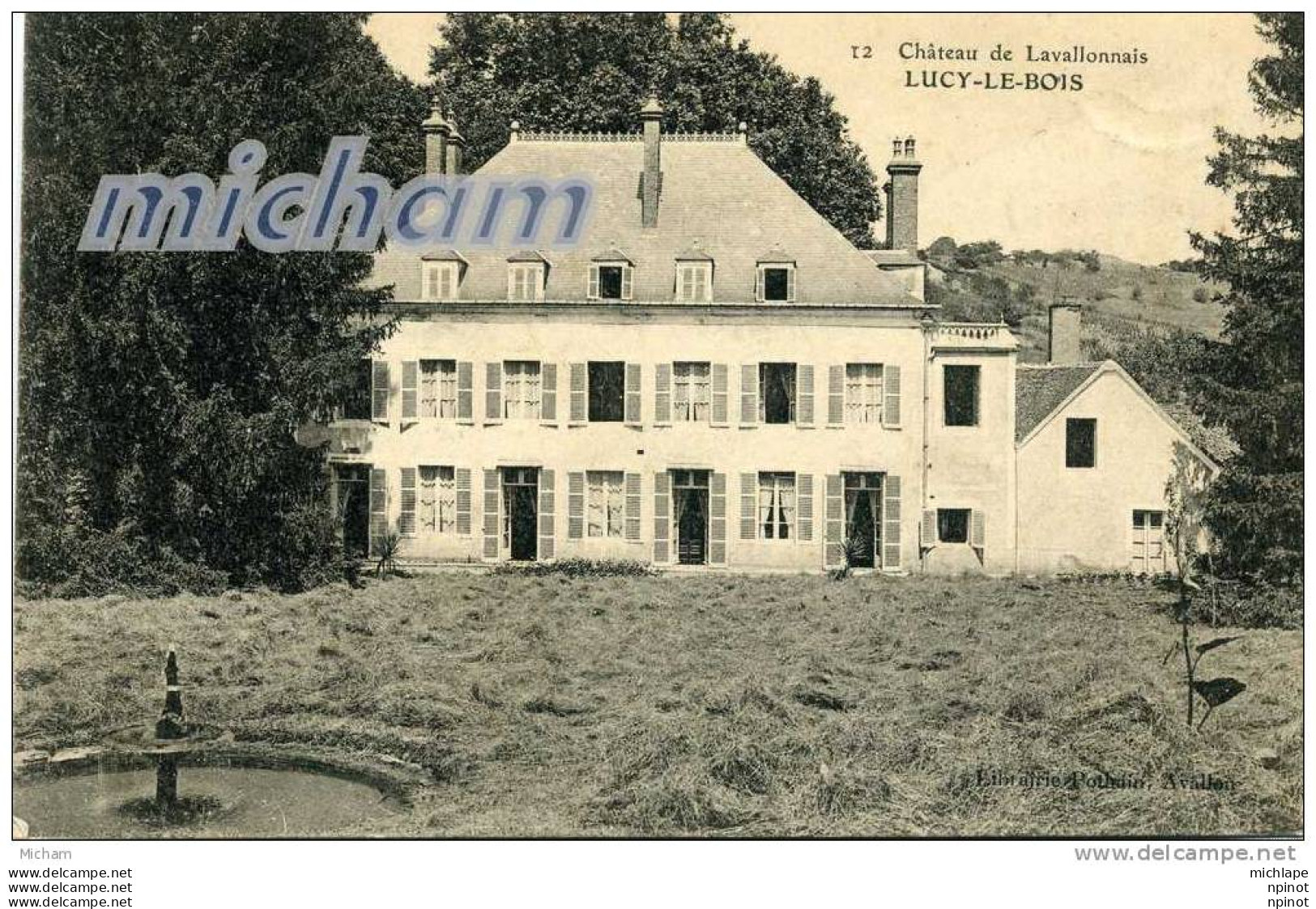 CPA   89  LUCY LE BOIS  LE CHATEAU  PARFAIT ETAT - Other & Unclassified