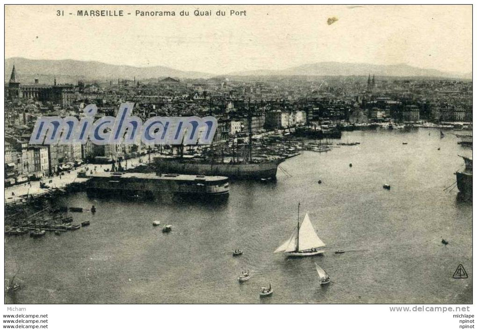 CPA  13 MARSEILLE  PANORAMA DU QUAI DU PORT PARFAIT ETAT - Alter Hafen (Vieux Port), Saint-Victor, Le Panier