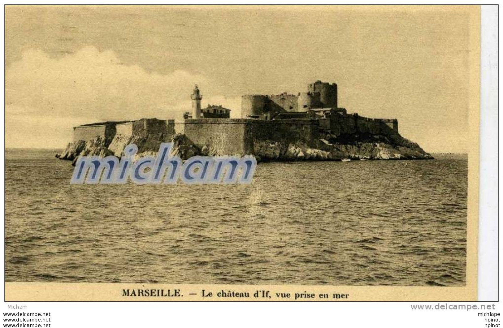 CPA  13 MARSEILLE   CHATEAU D'IF    PARFAIT ETAT - Château D'If, Frioul, Islands...