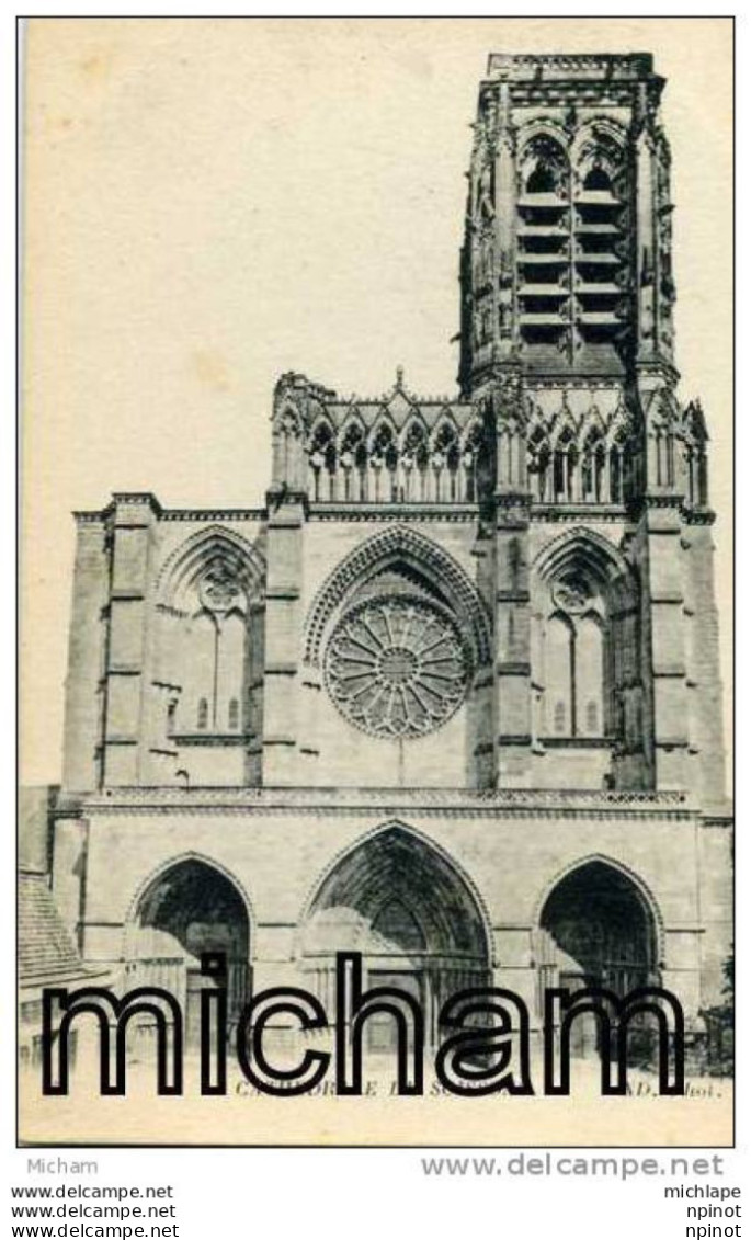 CPA  02 SOISSONS   CATHEDRALE     PARFAIT ETAT - Soissons