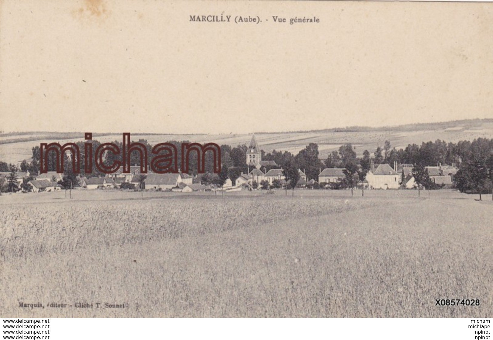 CPA 10 MARCILLY LE HAYER   Vue Generale - Marcilly