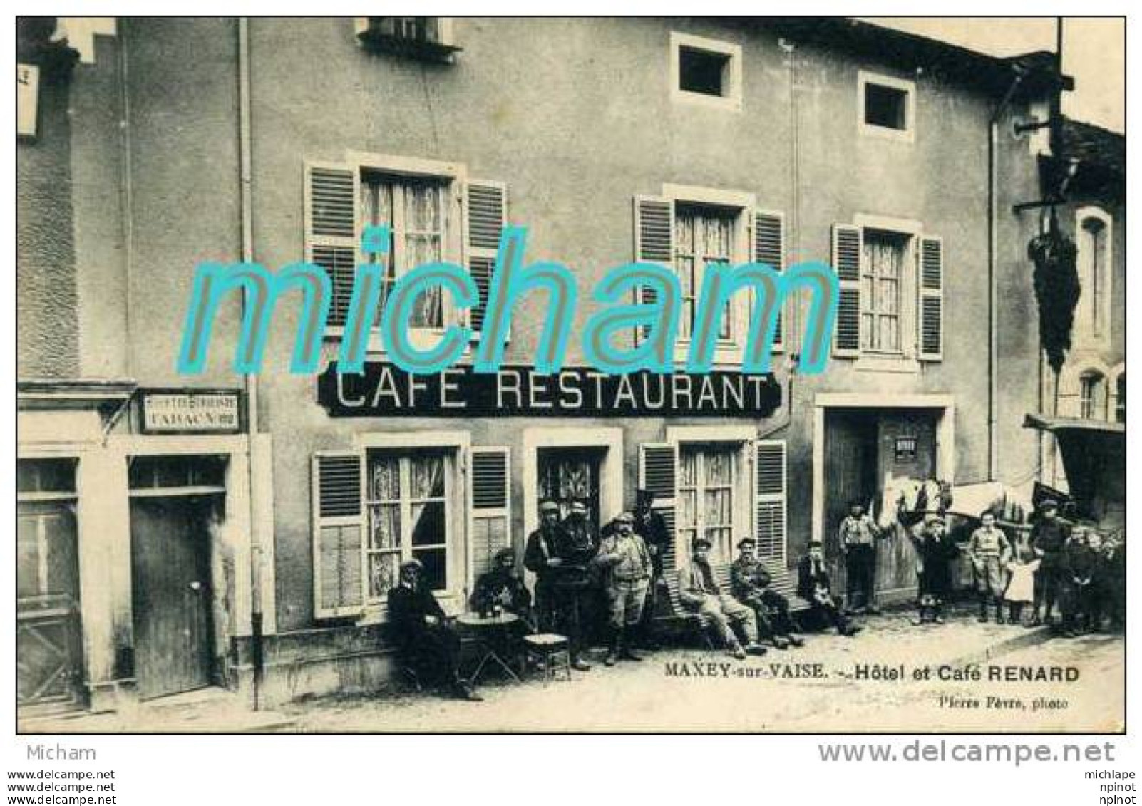 CPA 55    MAXEY SUR VAISE  HOTEL ET CAFE RENARD     TRES BON ETAT - Sonstige & Ohne Zuordnung