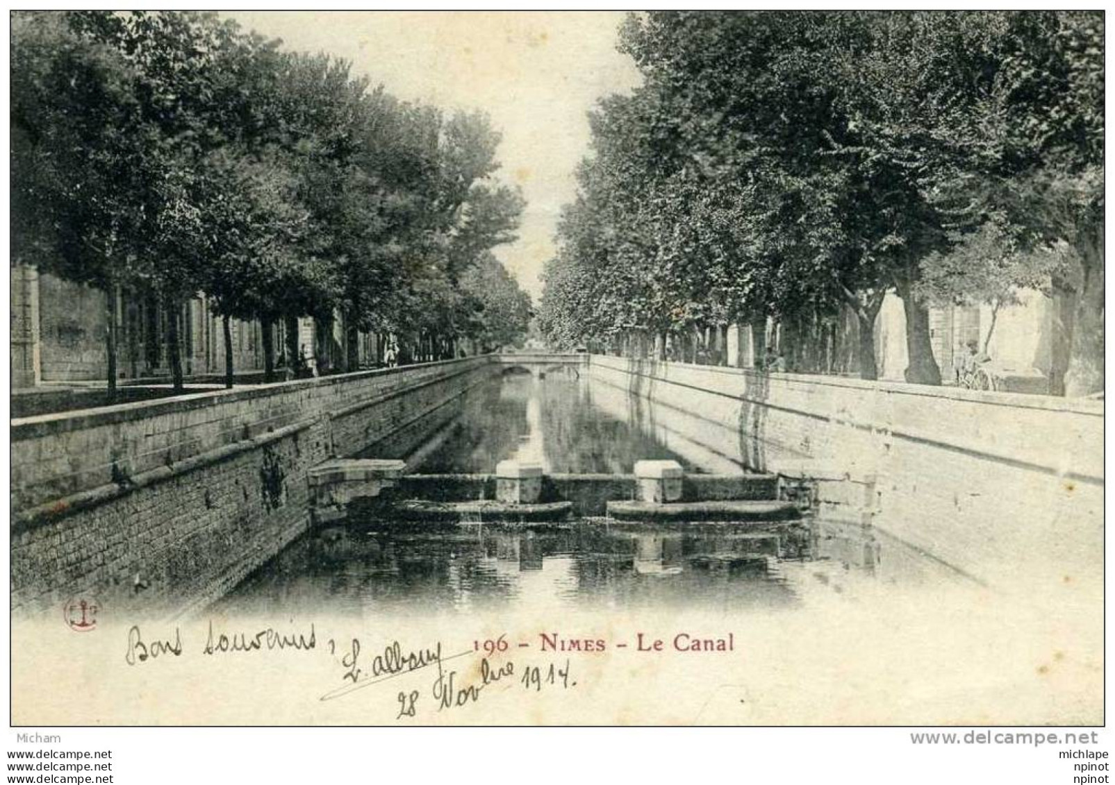 CPA 30  NIMES  LE CANAL           PARFAIT ETAT - Nîmes