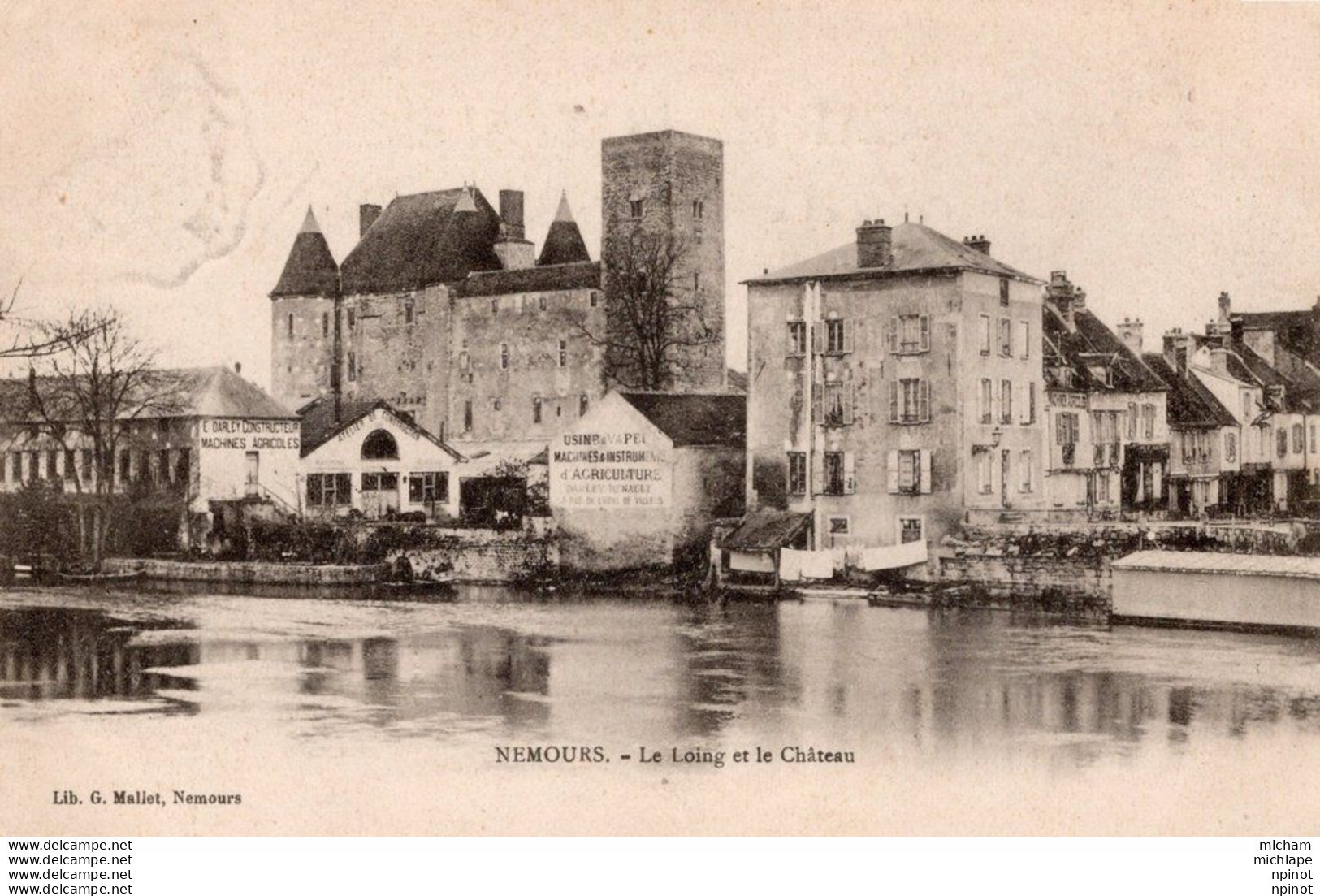 CPA 77 - NEMOURS -  Le Loing Et Le Chateau - Nemours