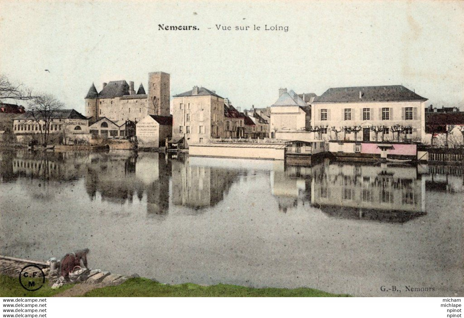 CPA 77 - NEMOURS -    Vue  Sur Le Loing - Nemours