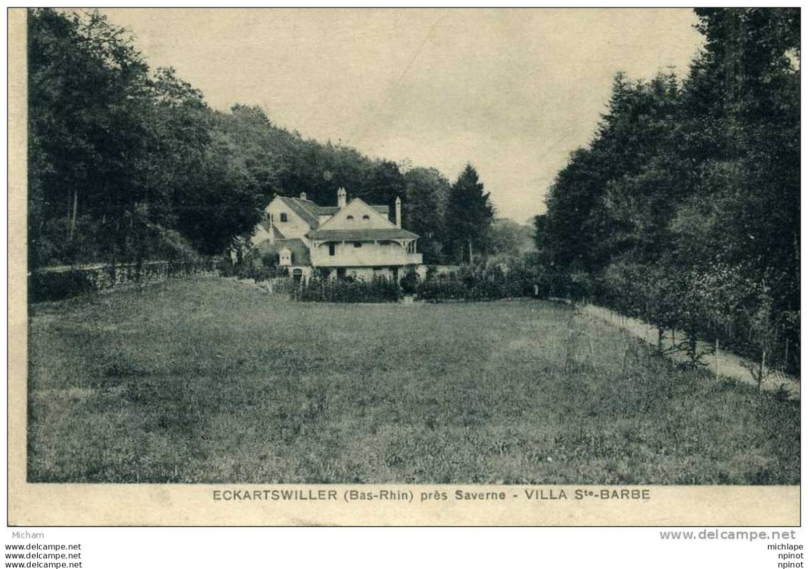 CPA  67  ECKARTSWILLER PRES DE SAVERNE  VILLA STE  BARBE  TRES  BON  ETAT - Other & Unclassified