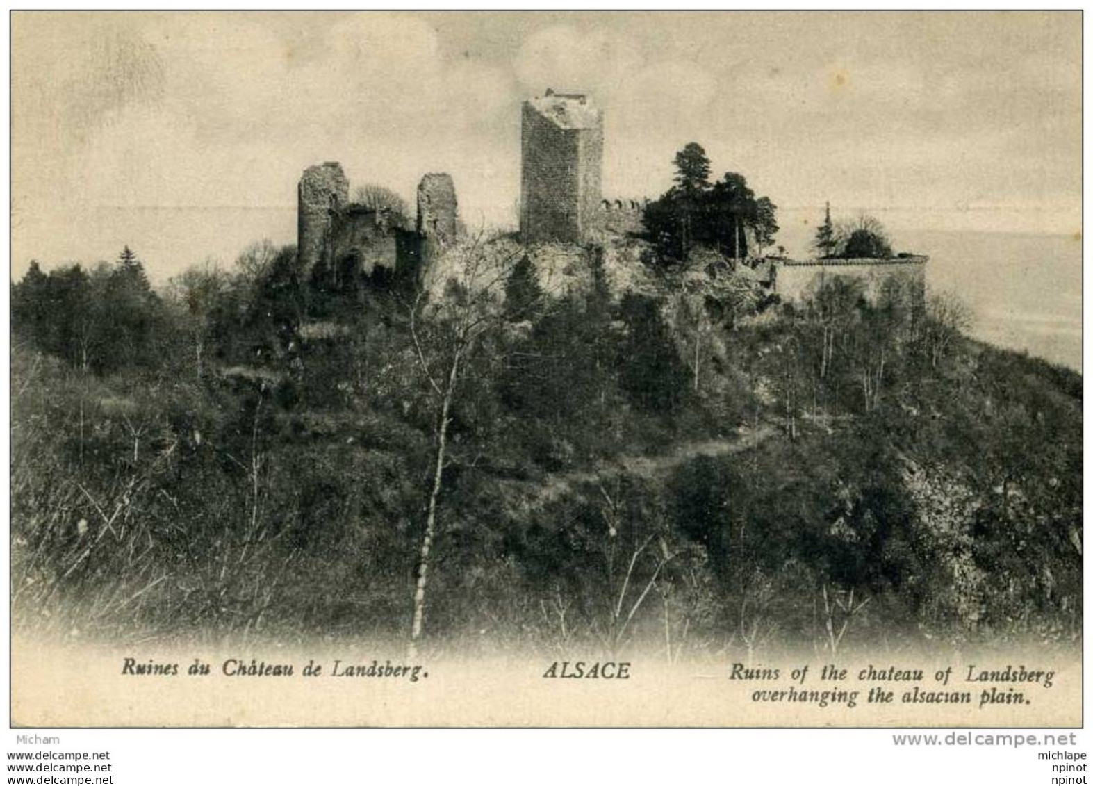 CPA 67    RUINES DU CHATEAU DE LANDSBERG PARFAIT ETAT - Other & Unclassified