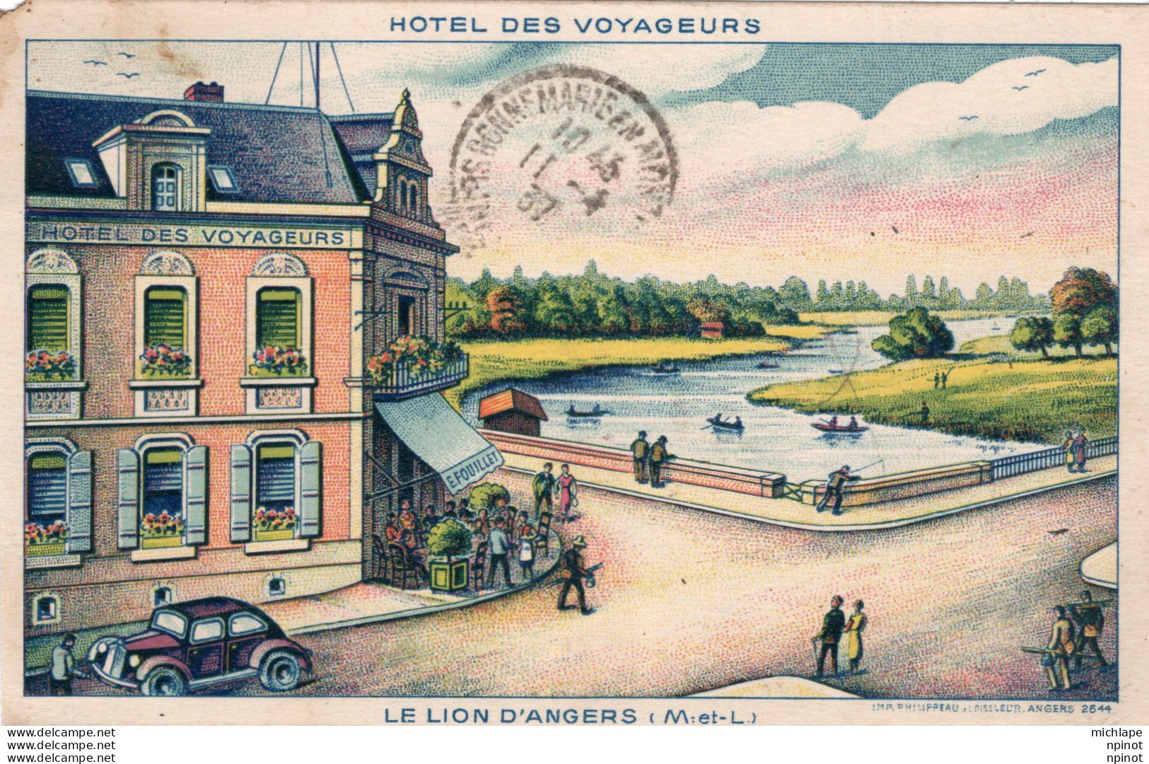 C P A - 49 -    LE LION D'ANGERS    -  Hotel Des Voyageurs - Other & Unclassified