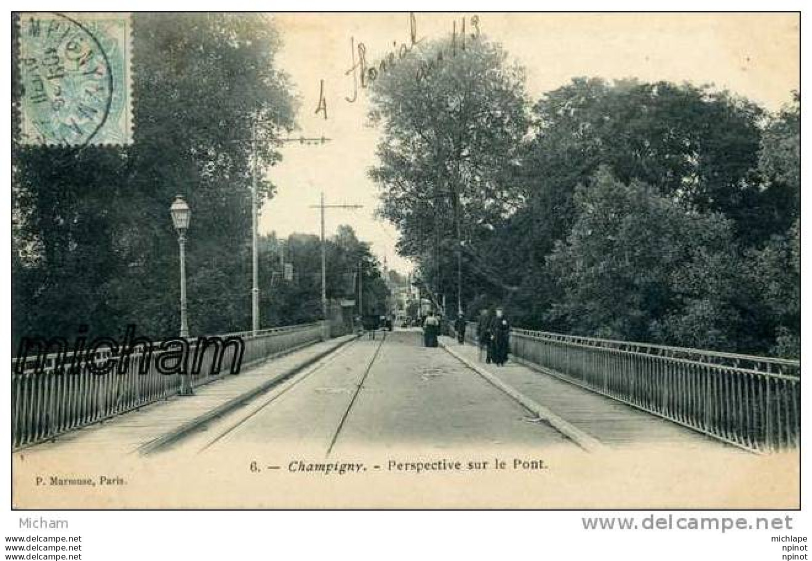 CPA  94   CHAMPIGNY  SUR LE  PONT    PARFAIT ETAT - Champigny Sur Marne