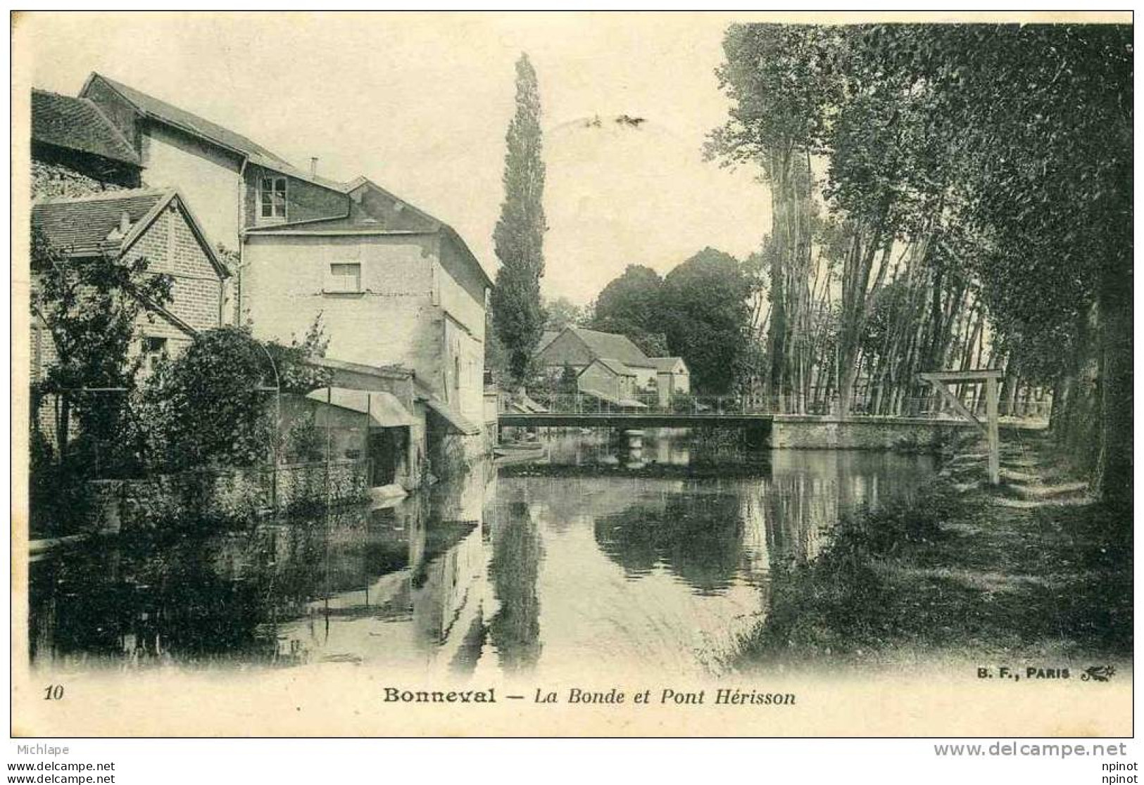 CPA 28 BONNEVAL LA BONDE ET LE PONT HERISSON  PARFAIT ETAT - Bonneval