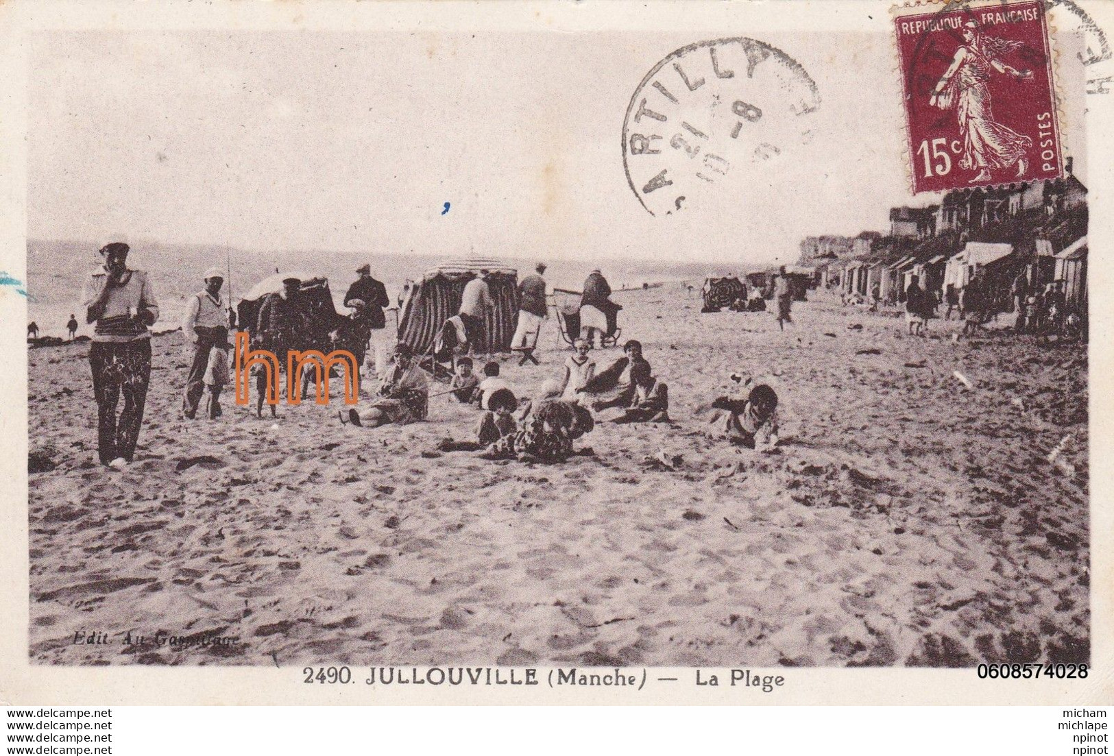 CPA  50  JULLOUVILLE   La Plage   T B E - Other & Unclassified