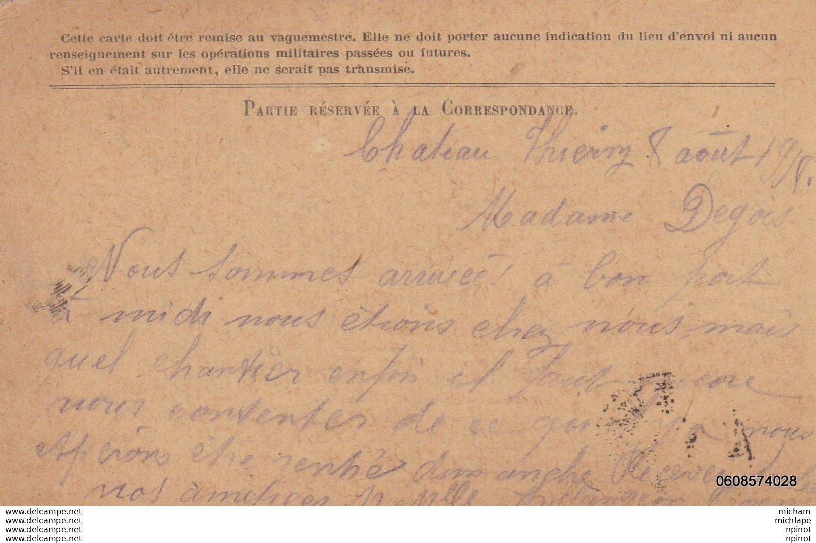 Correspondance  Militaire  14/18 - 1914-18