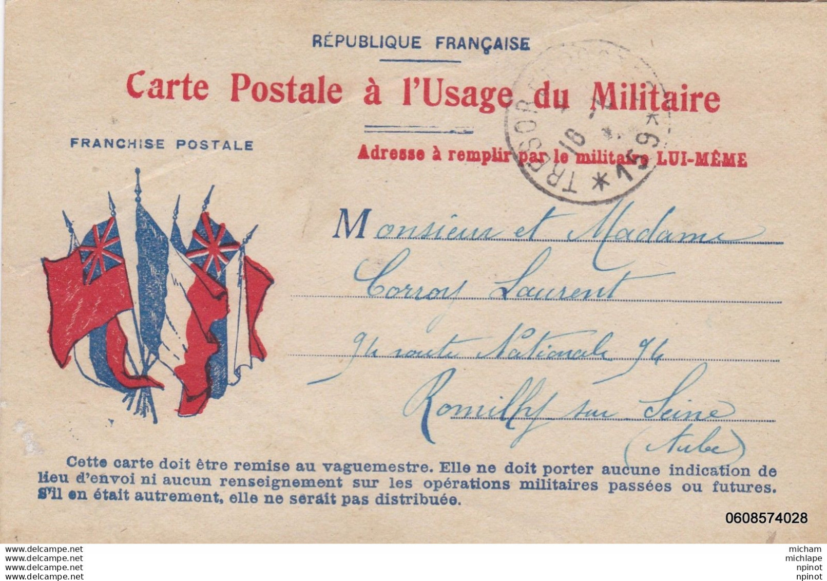 Correspondance  Militaire - 1914-18