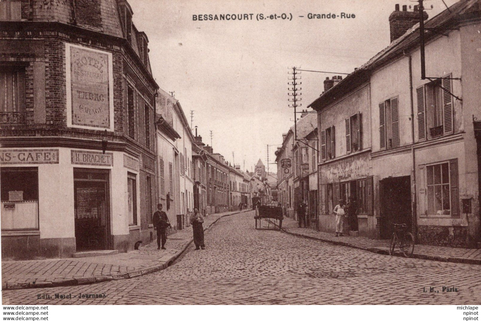 CPA - 95 - BESSANCOURT - Grande Rue - Sonstige & Ohne Zuordnung