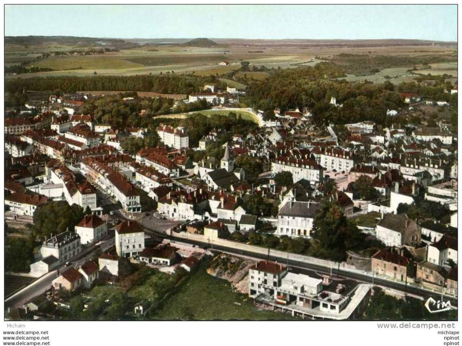 CPM 21CHATILLON    QUARTIER ST  NICOLAS   VUE  AERIENNE    PARFAIT ETAT - Chatillon Sur Seine