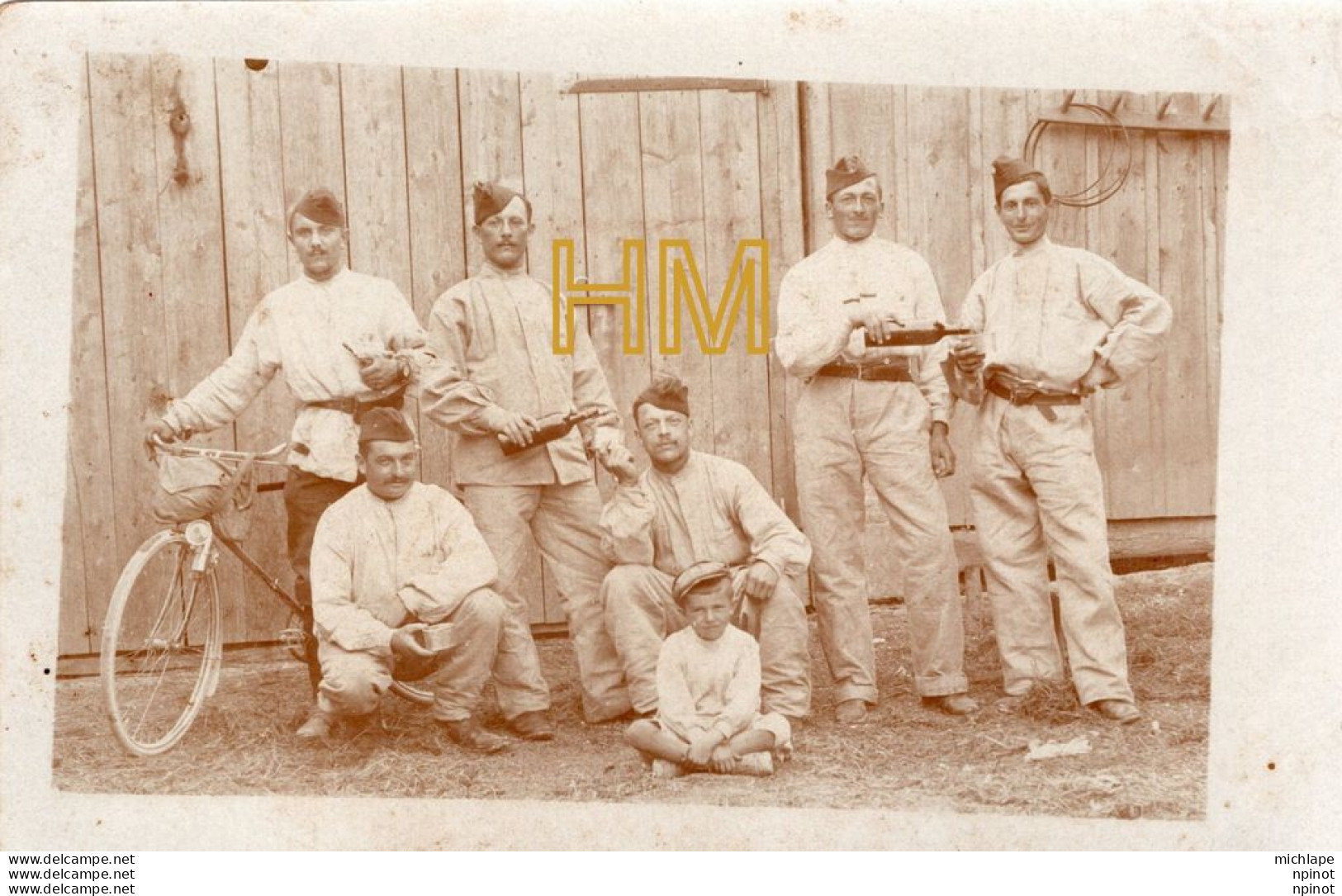 C P A  PHOTO Groupe De Militaires - War 1914-18