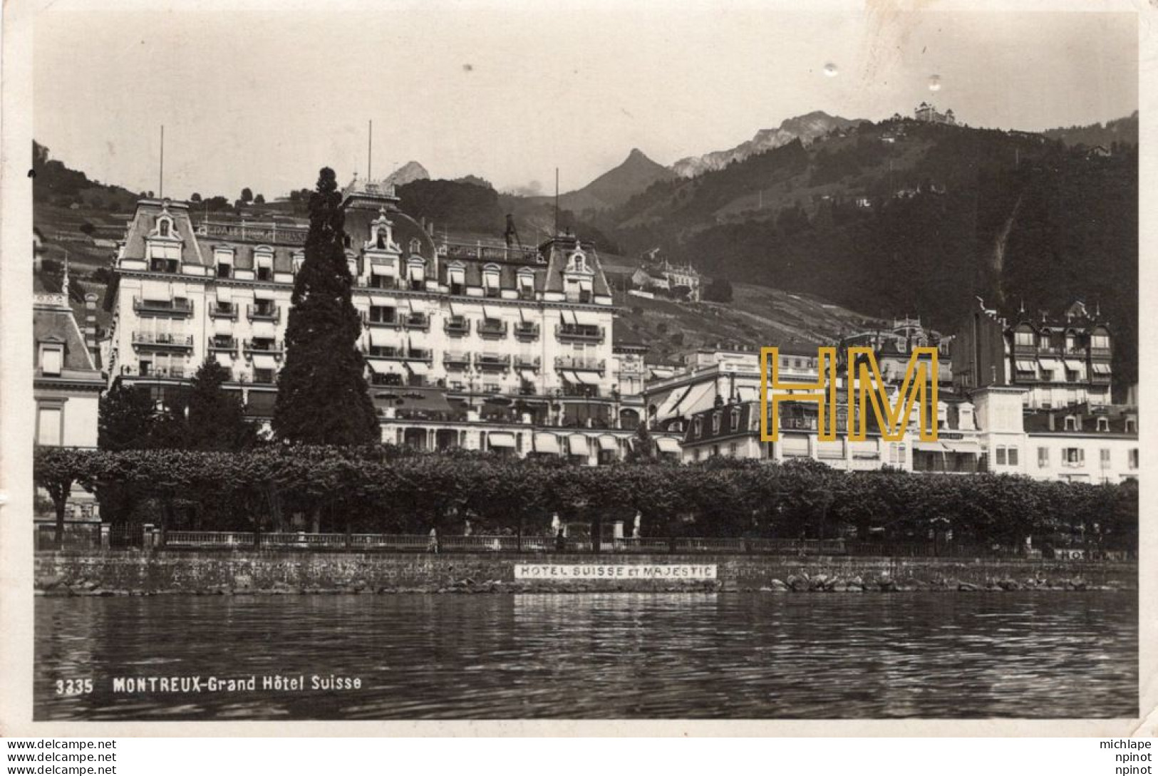 C P S M -  .SUISSE -  MONTREUX Grand Hotel - Mon