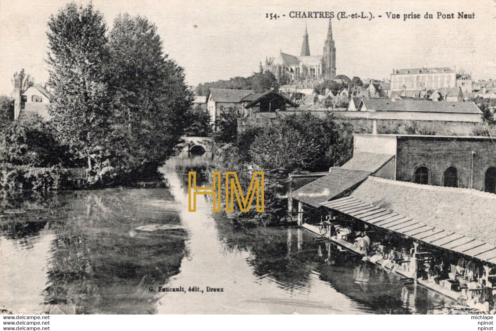 C P A -  28 -  CHARTRES -  Vue Prise Du Pont Neuf - Chartres