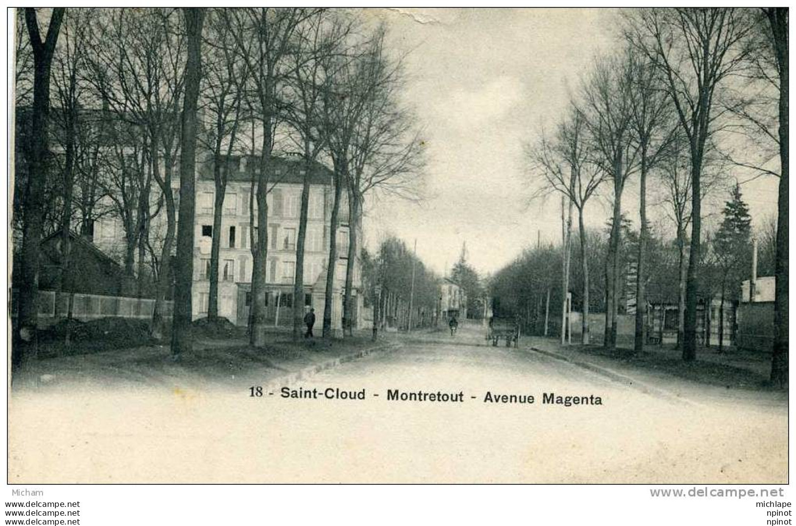 CPSM 92  ST CLOUD AV. MAGENTA PARFAIT ETAT - Saint Cloud