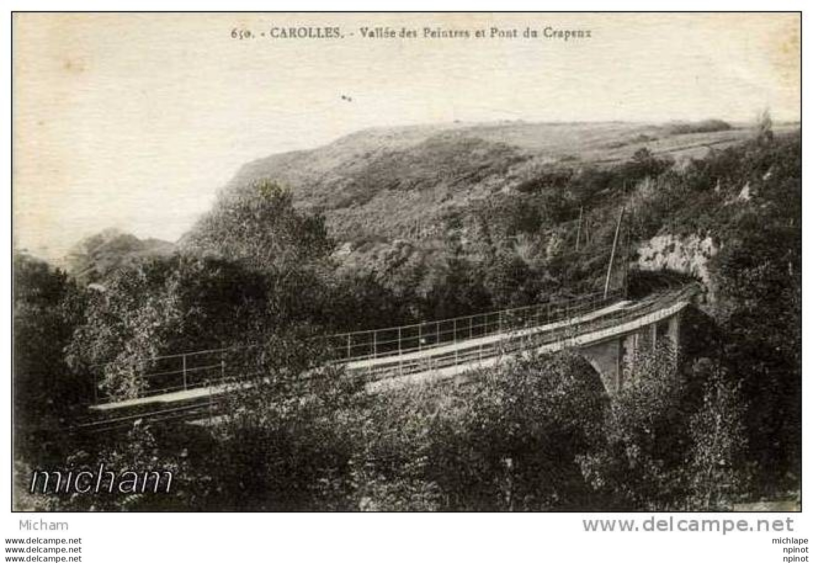 CPA 50 CAROLLES VALLEE DES PEINTRES  ET PONT CRAPEUX      PARFAIT ETAT - Other & Unclassified