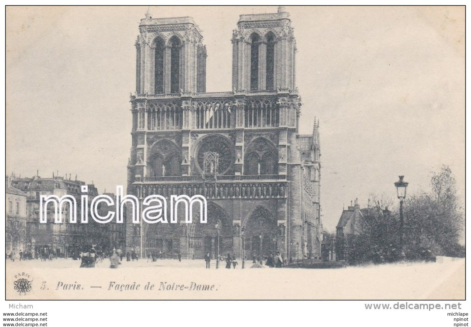 CPA    75 PARIS 4em    NOTRE DAME  FACADE   TB ETAT - Arrondissement: 04