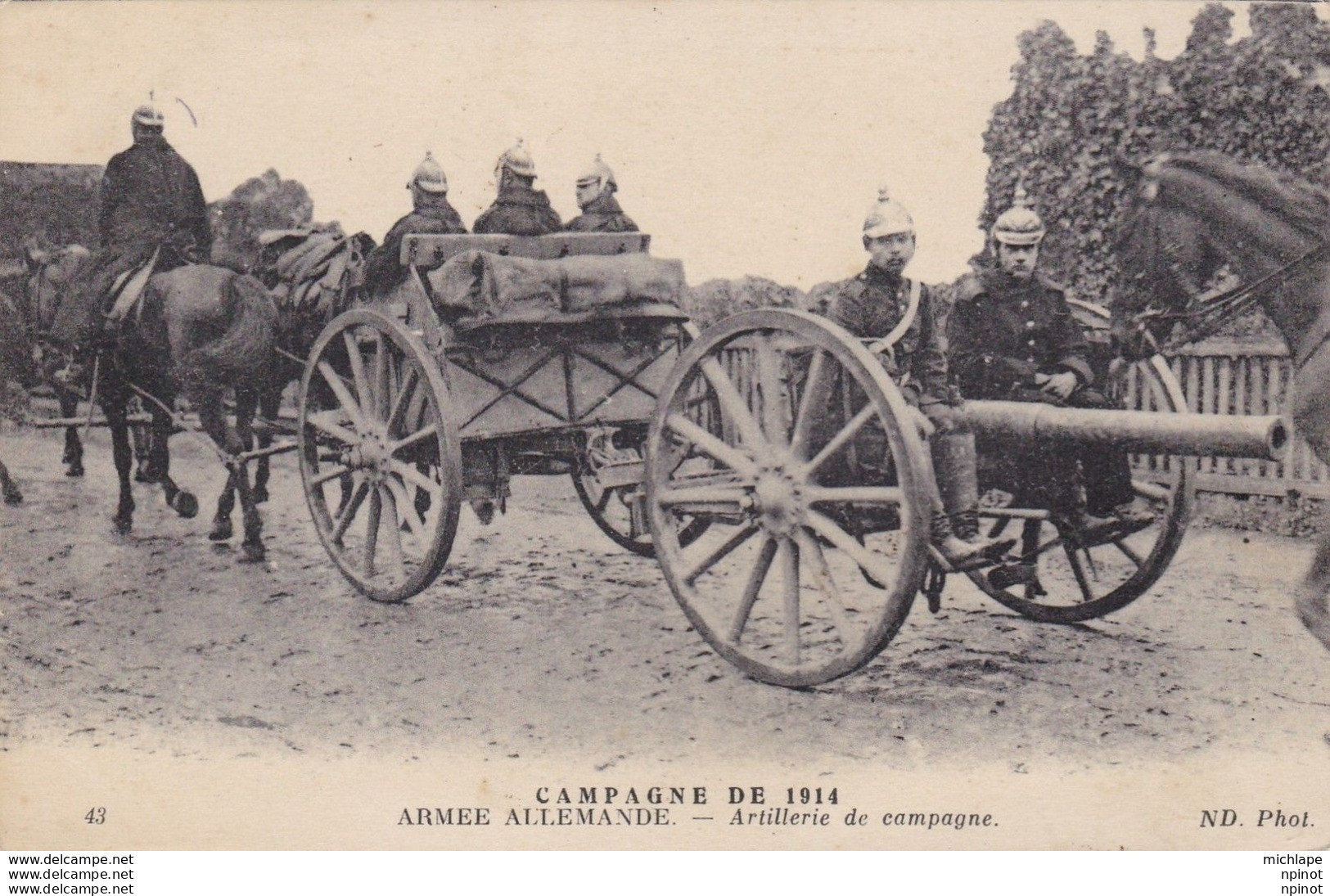 C P A Armée Allemande  Artillerie  T B E - 1914-18