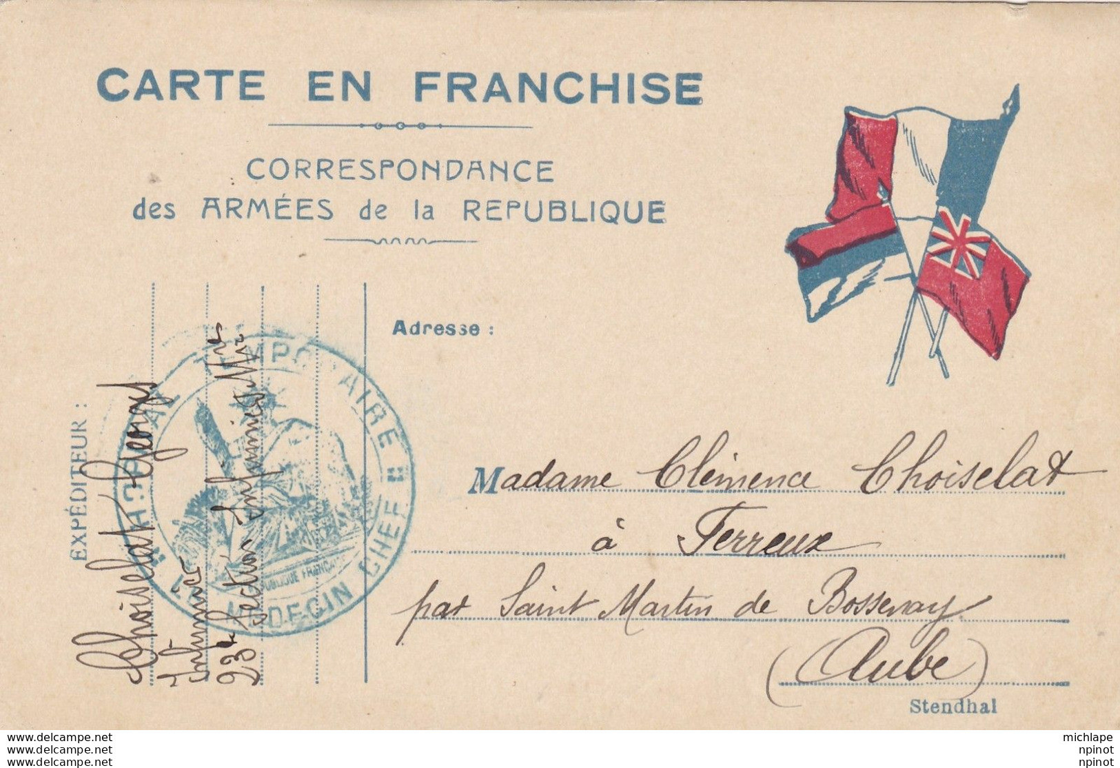 C P A Carte  En Franchise    T B E - 1914-18