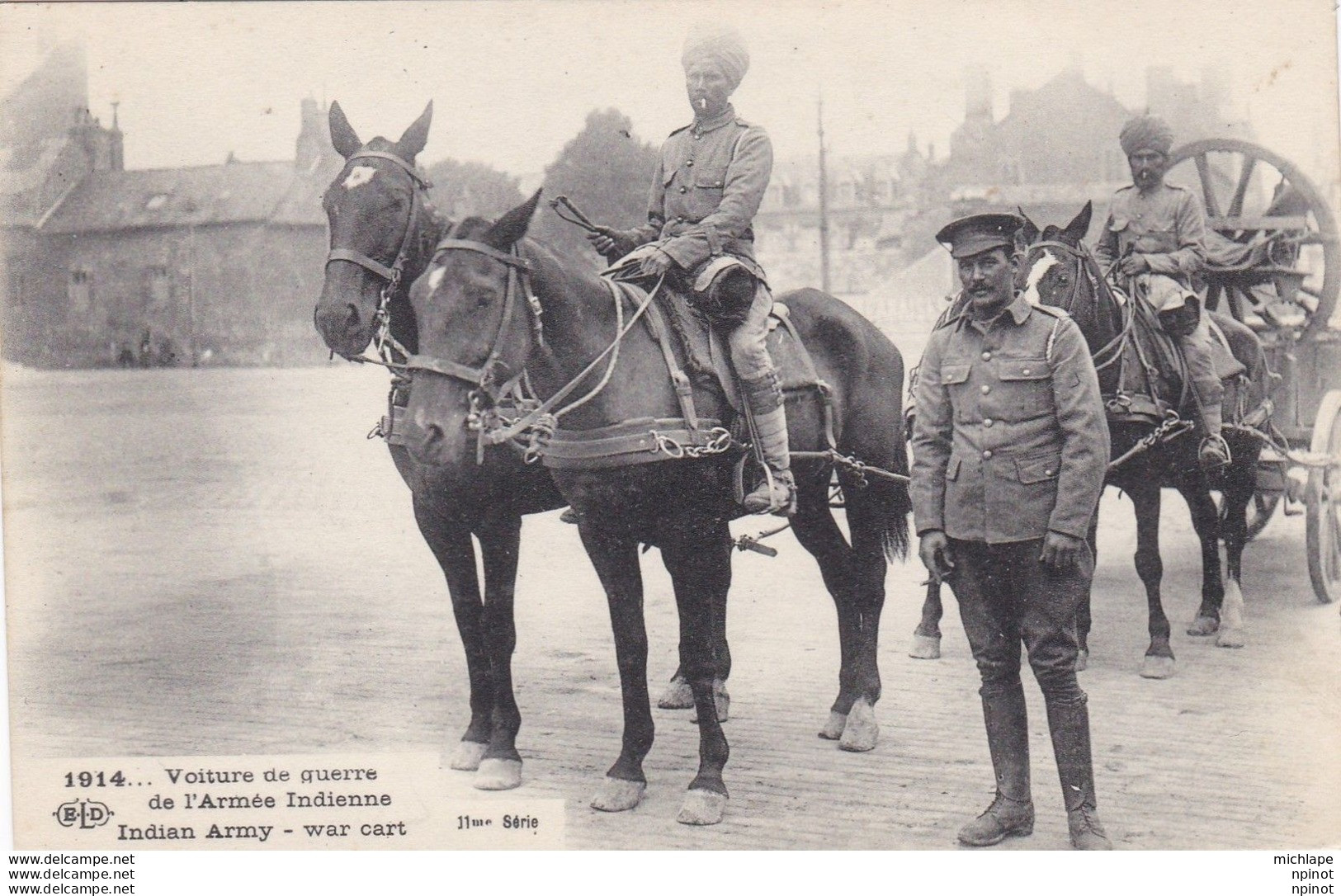 C P A Armée Indienne     T B E - 1914-18