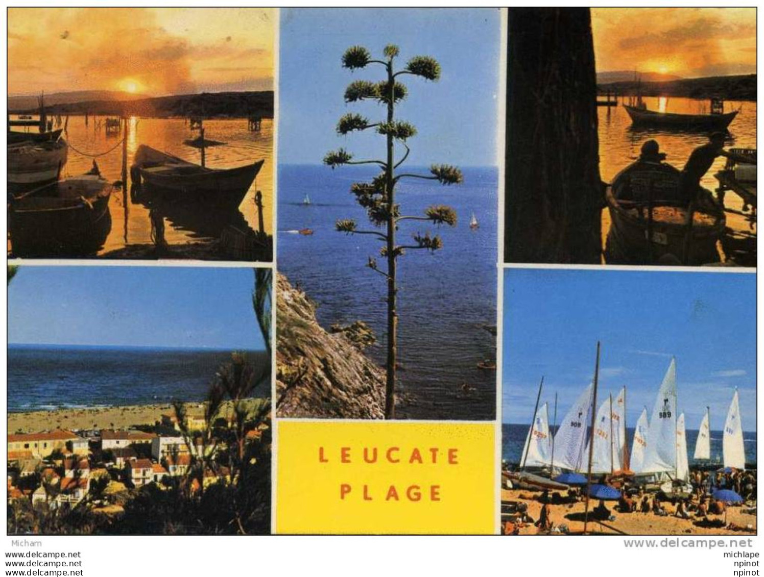 CPM 11 LEUCATE PLAGE    MULTIVUES    PARFAIT ETAT - Leucate