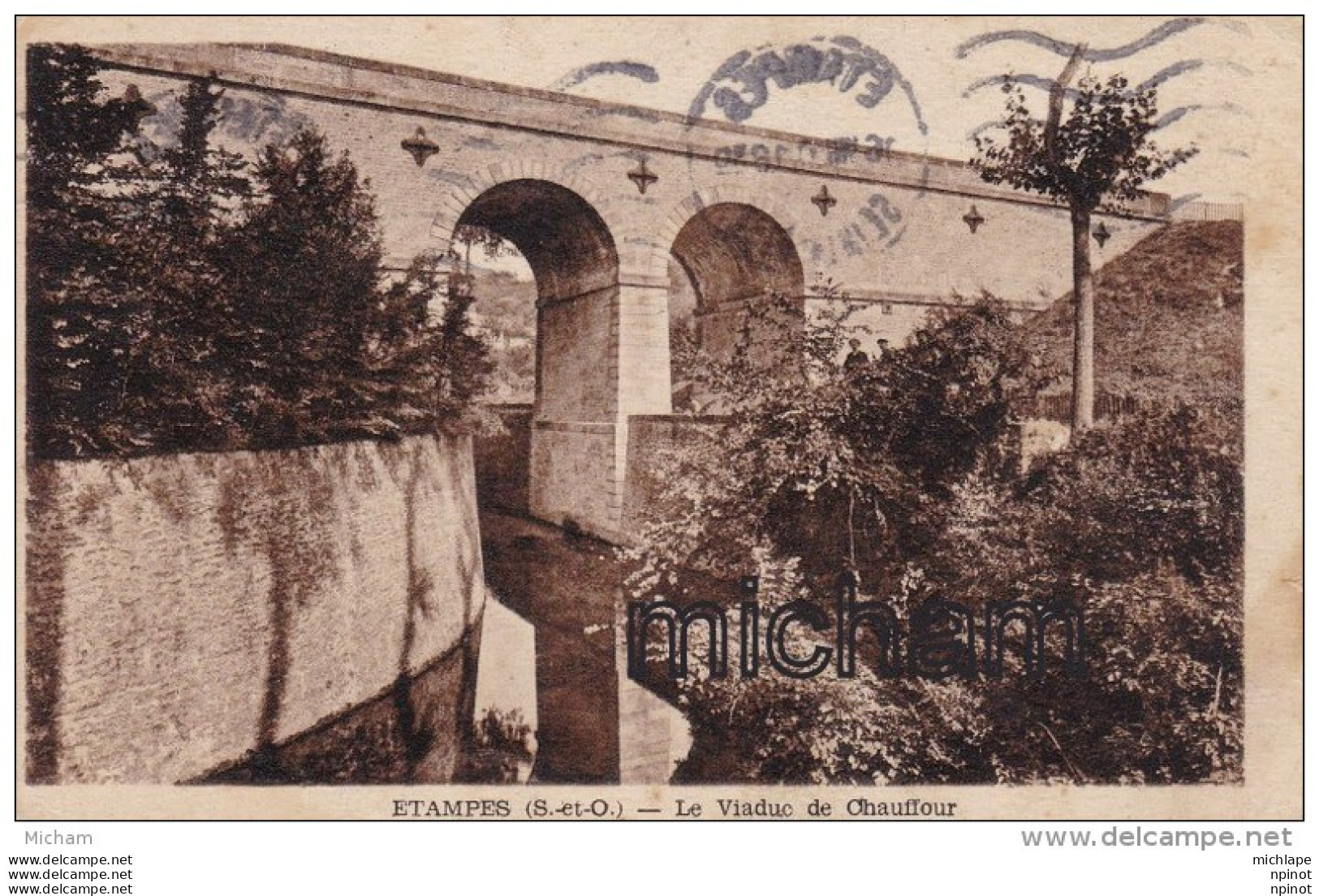 CPA 91  ETAMPES VIADUC DE CHAUFFOUR - Etampes