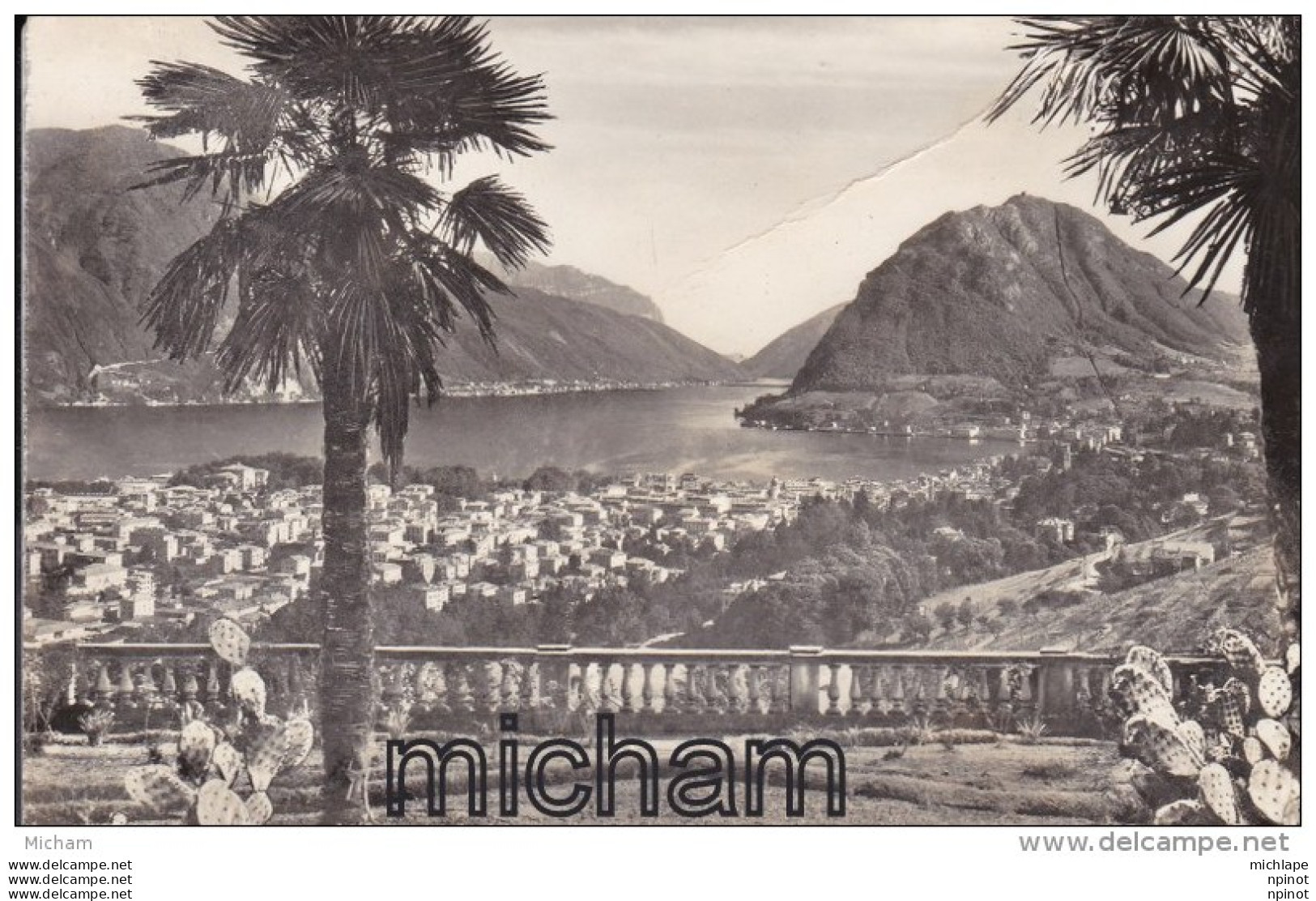 CPSM SUISSE LUGANO PANORAMA  E.MONTE  S. SALVATORE - Mon