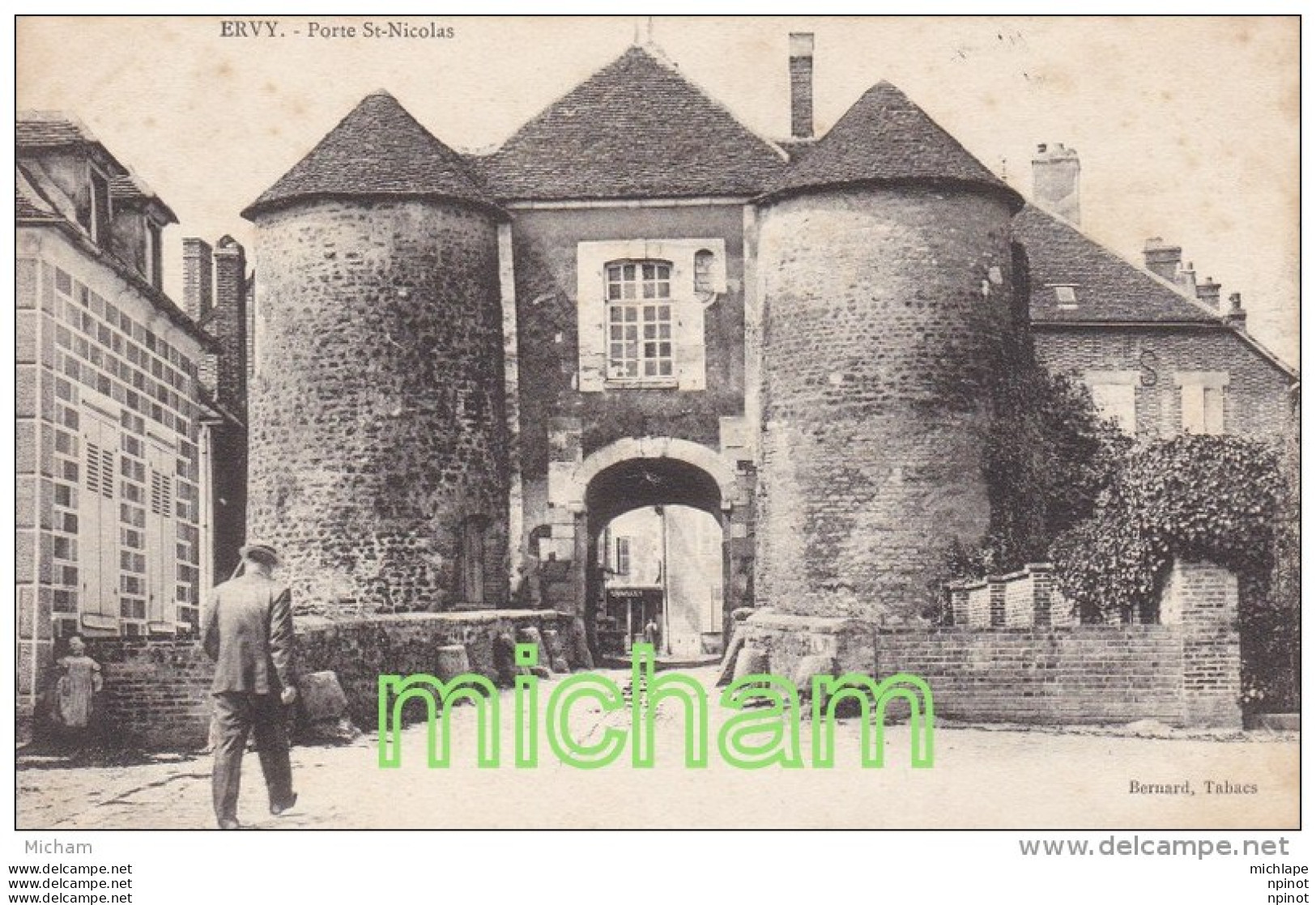 CPA  10 ERVY LE  CHATEL  PORTE  ST NICOLAS  TB ETAT - Ervy-le-Chatel