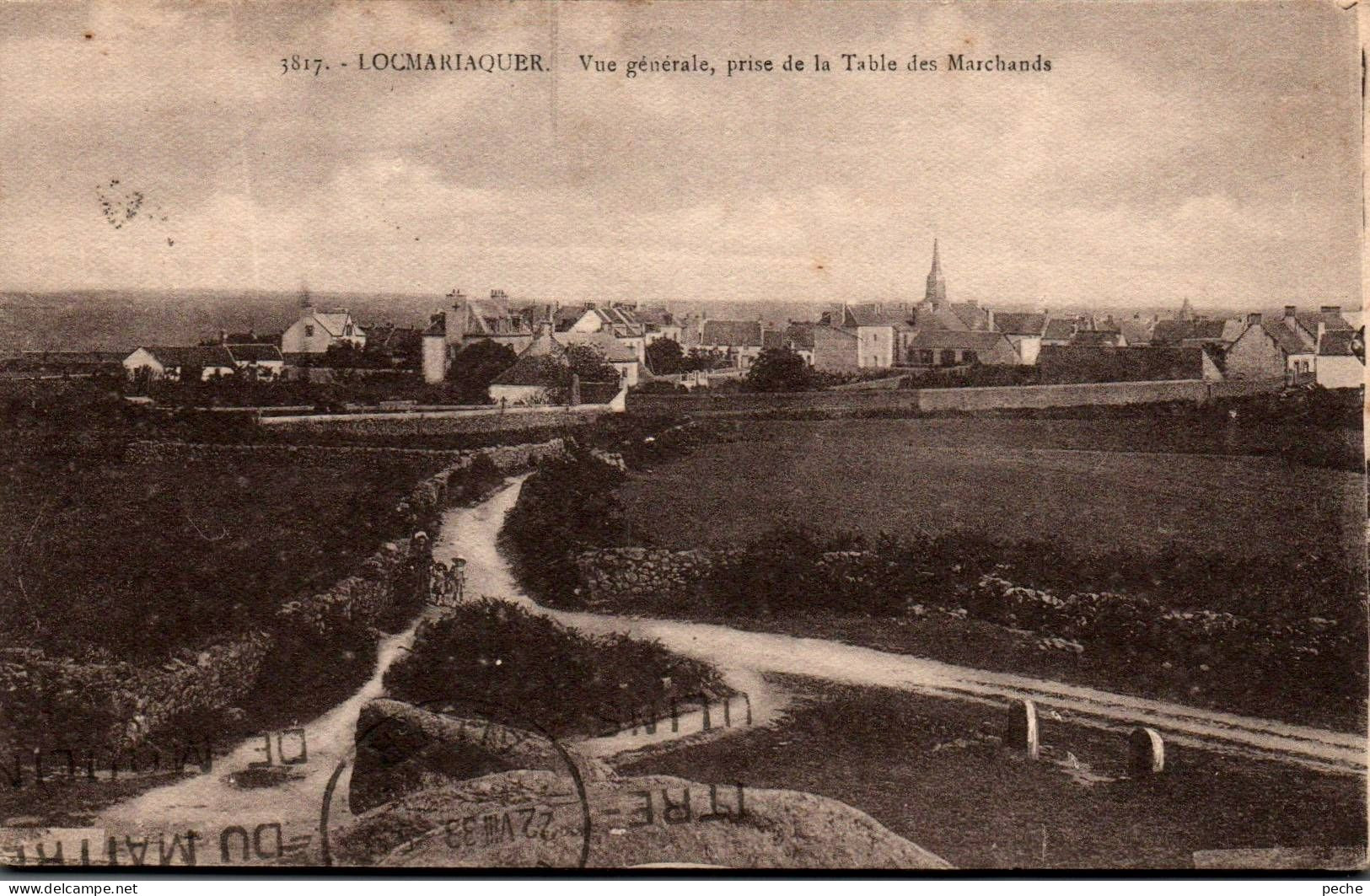 N°3086 W-cpa Locmariaquer -vue Générale Prise De La Table Des Marchands- - Locmariaquer