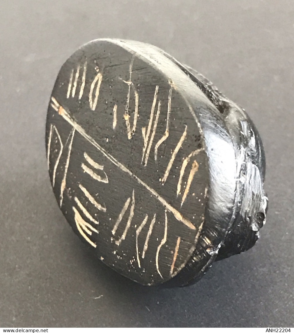 Ancien scarabée de coeur - Pierre dure noire - Égypte ancienne, basse époque