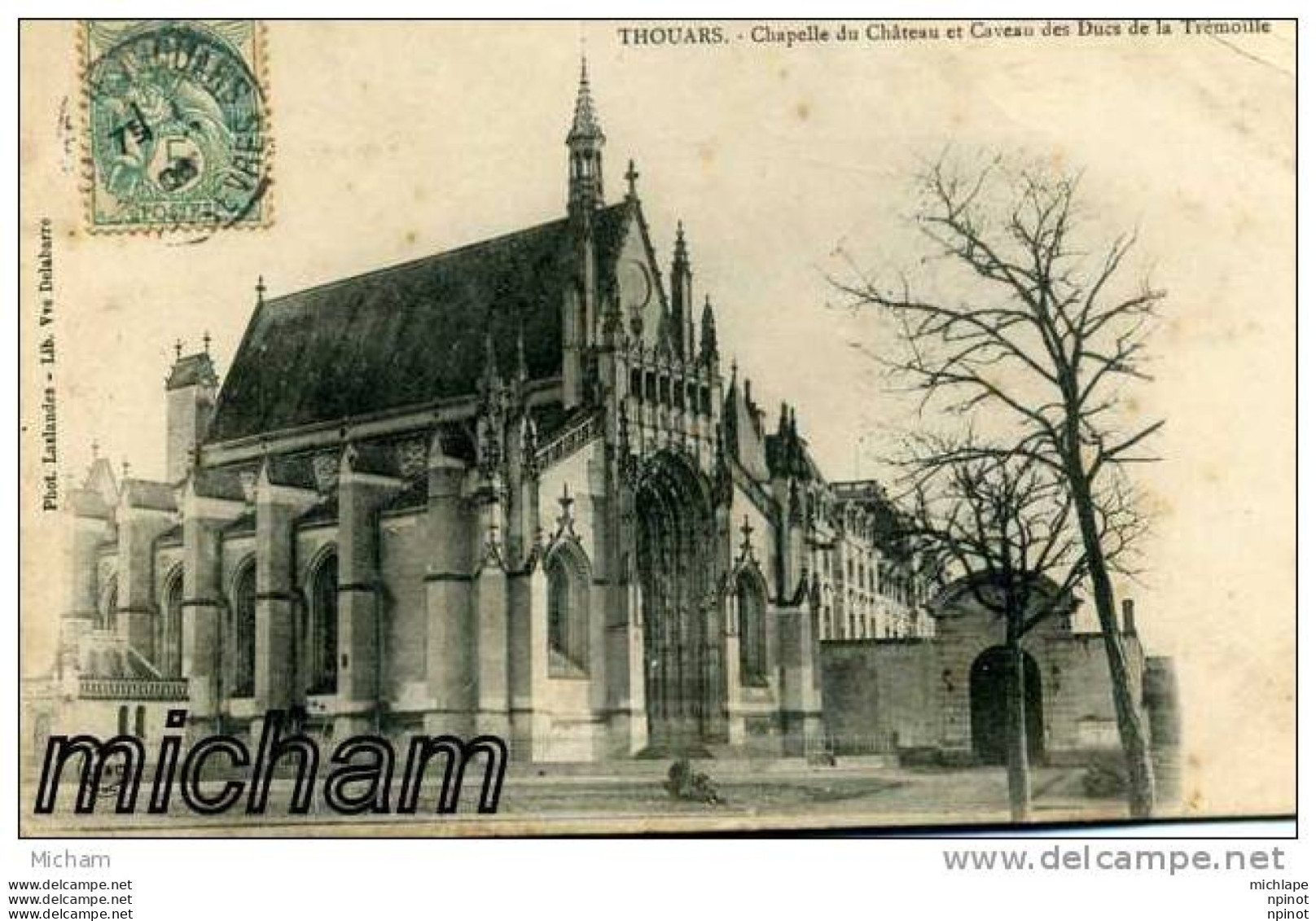 CPA 79    THOUARS  CHAPELLE DU   CHATEAU     TB ETAT - Thouars