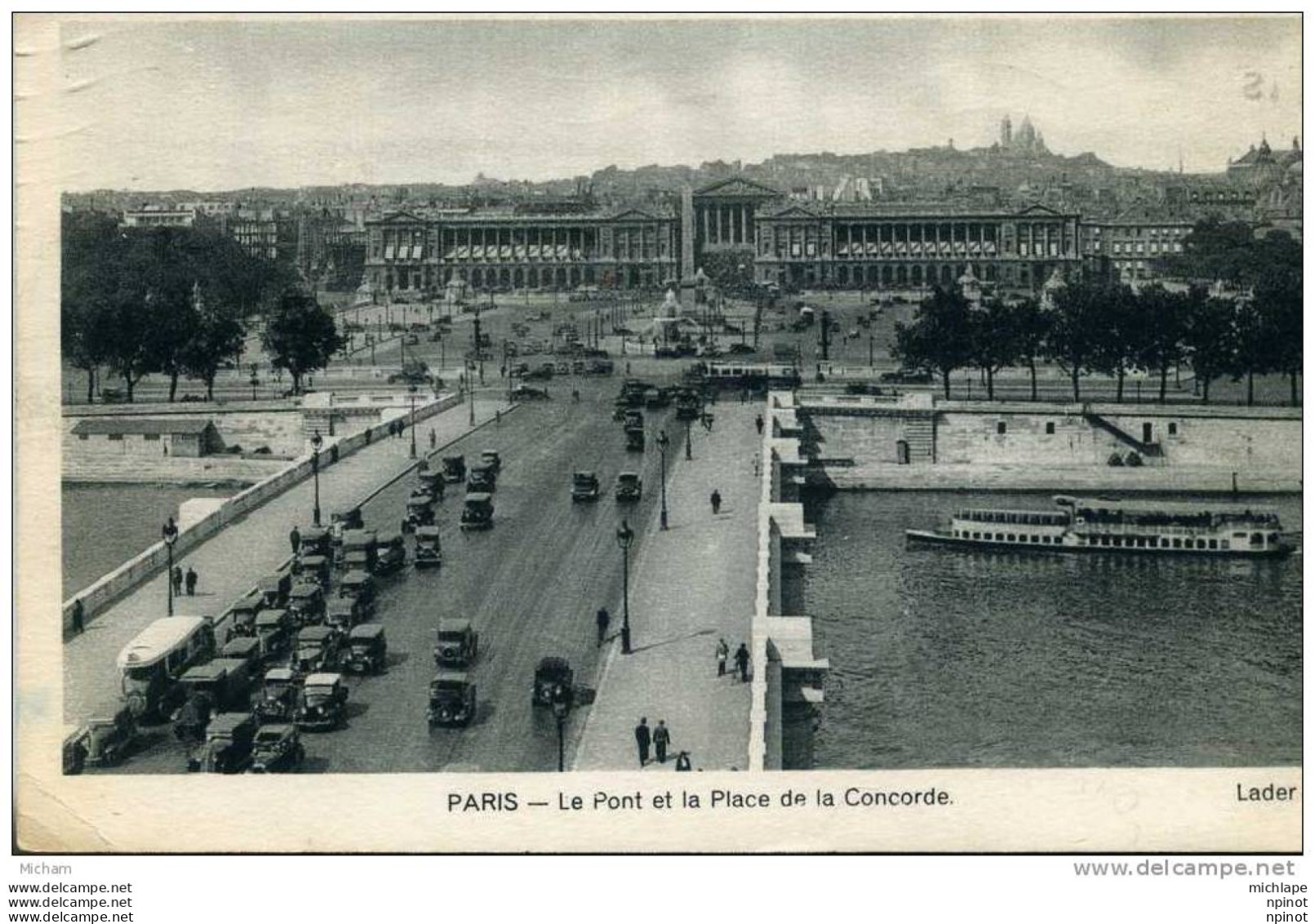 CPA  75 PARIS 8 Em   LE PONT ET LA   PLACE DE LA CONCORDE   TB ETAT - Arrondissement: 08