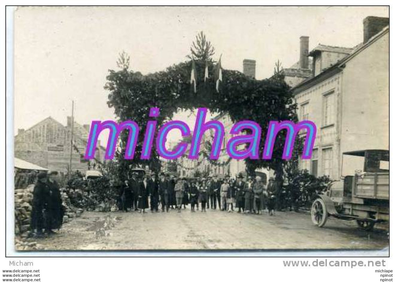 CPA 08 CARTE PHOTO  RETHEL FETE  TBETAT - Rethel