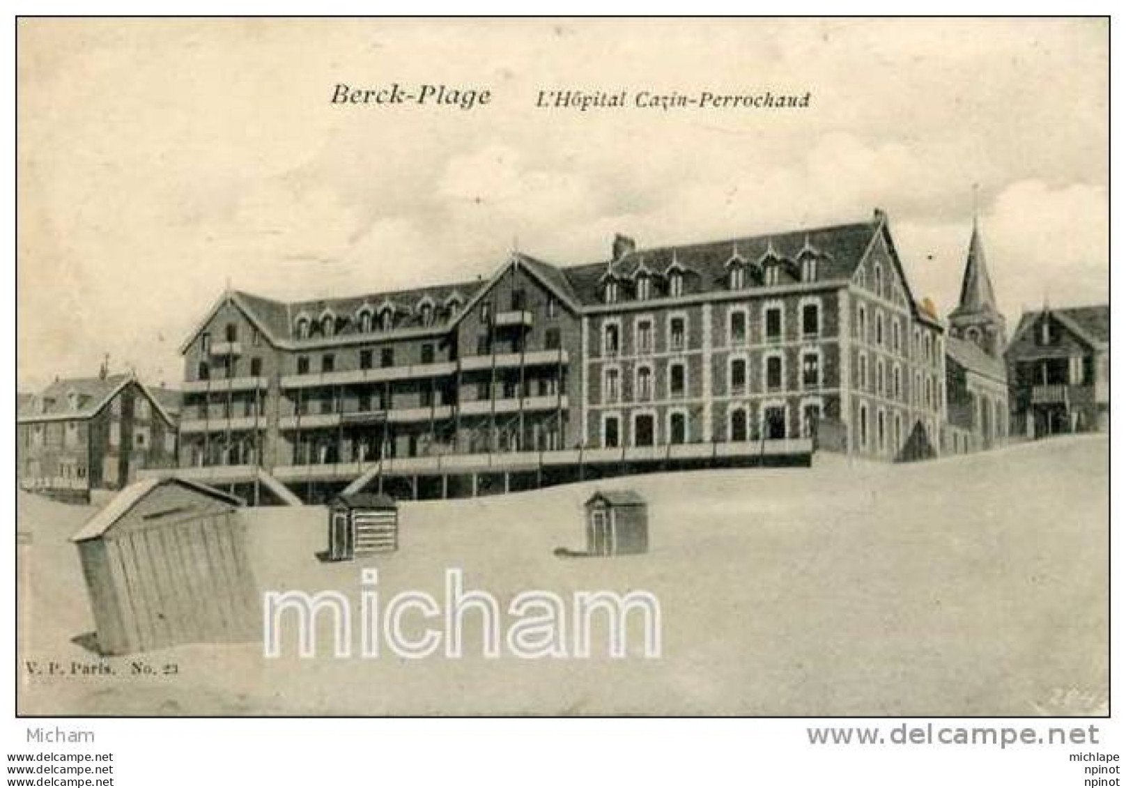 CPA 62 BERCK  HOPITAL CAZIN PERROCHAUD   PARFAIT ETAT - Berck