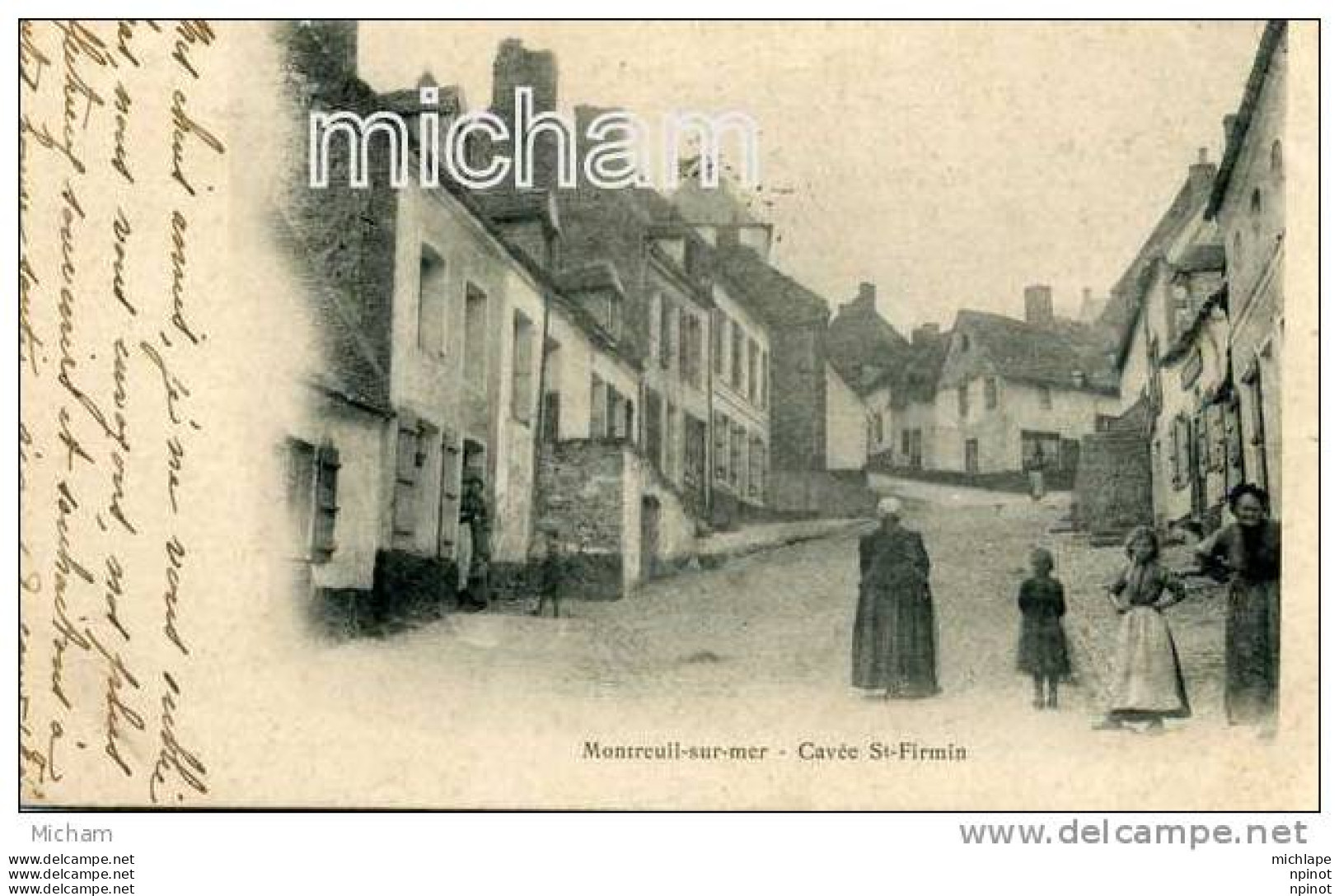 CPA   62  MONTREUIL SUR MER  CAVEE ST FIRMIN  ANIMATION   PARFAIT ETAT - Montreuil